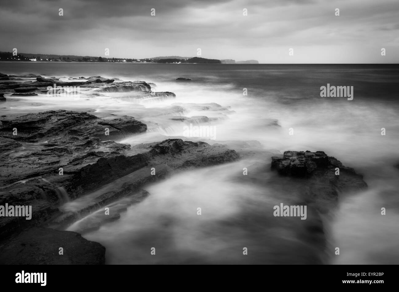 Vue de la plage Collaroy de Long Sands Banque D'Images