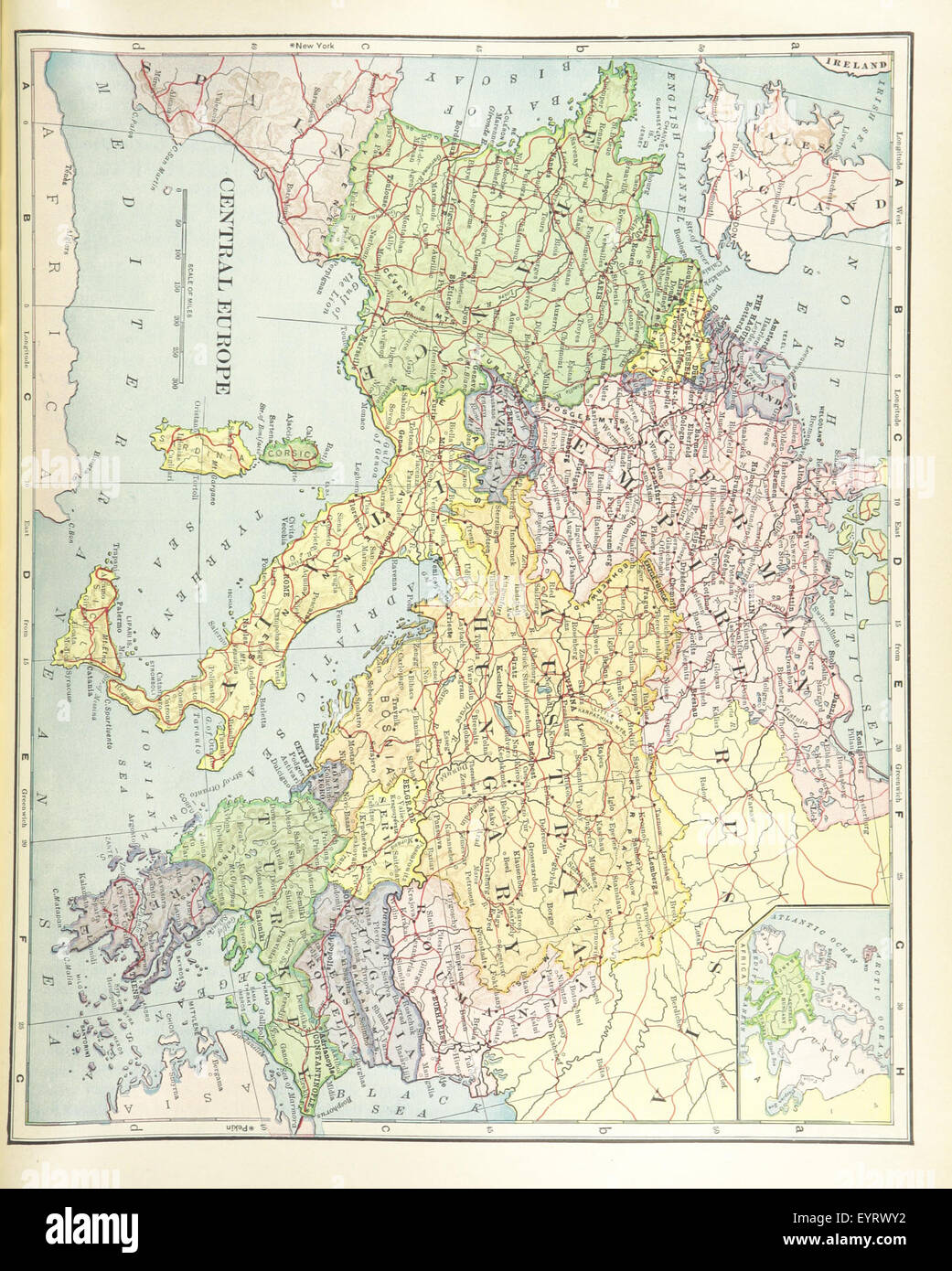 Géographie Recherche avancée Image réalisée à partir de la page 173 "La Géographie" avancée Banque D'Images