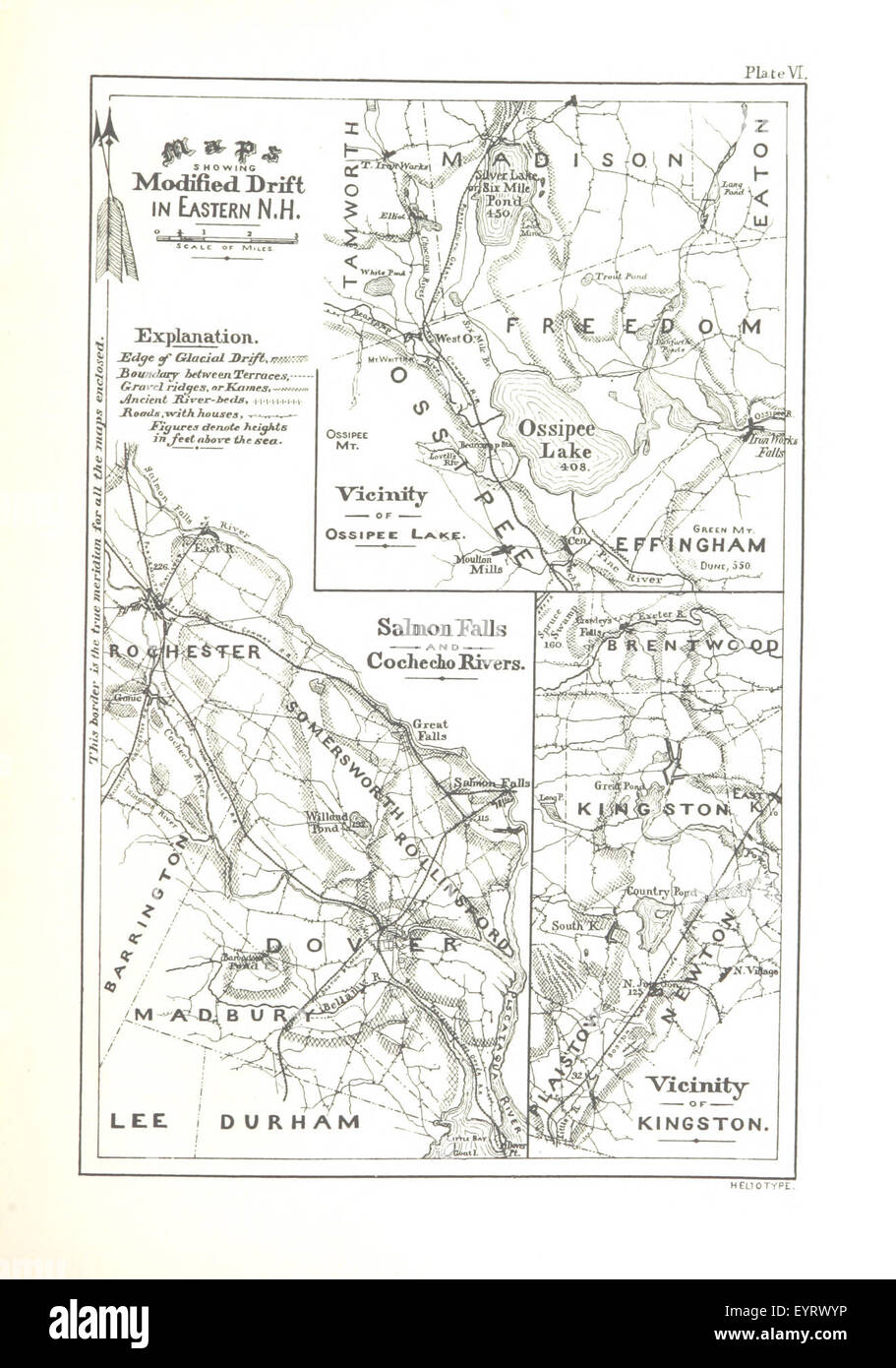 La géologie du New Hampshire. Un rapport comprenant les résultats d'explorations commandé par l'Assemblée législative, [par] C. H. Hitchcock, géologue de l'État, J. H. Huntington, adjointe principale image prise à partir de la page 173 de "La géologie de nouveau Banque D'Images