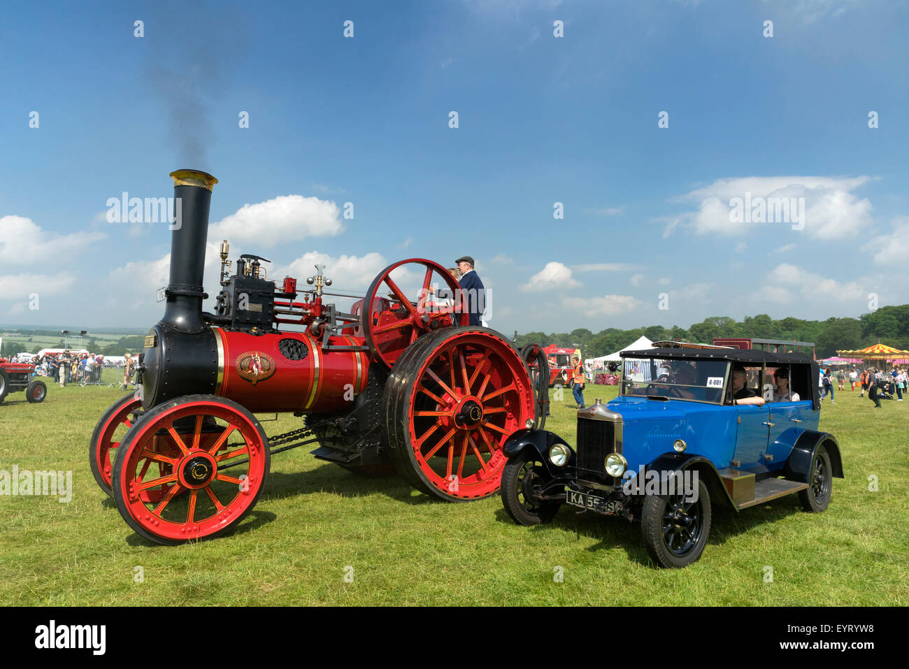 Duncolme traction à vapeur Parc Rallye, juillet 2015. Banque D'Images