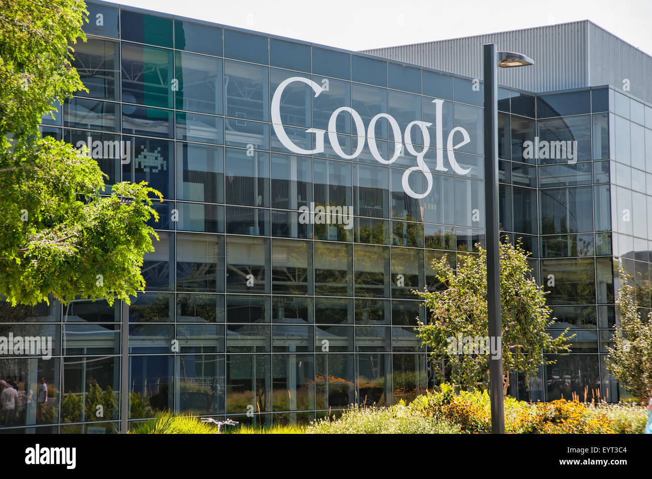 MOUNTAIN VIEW, CALIFORNIE - 1 août 2015 : siège de Google, également connu sous le nom de Googleplex, à Mountain View, Californie le 1 août 2015 Banque D'Images