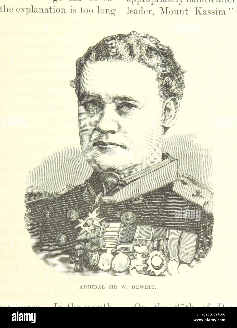 Photographie tirée de « Cassell's History of the War in the Soudan », représentant un moment important du conflit du XIXe siècle entre les forces britanniques et les rebelles soudanais pendant la guerre mahdiste. Banque D'Images