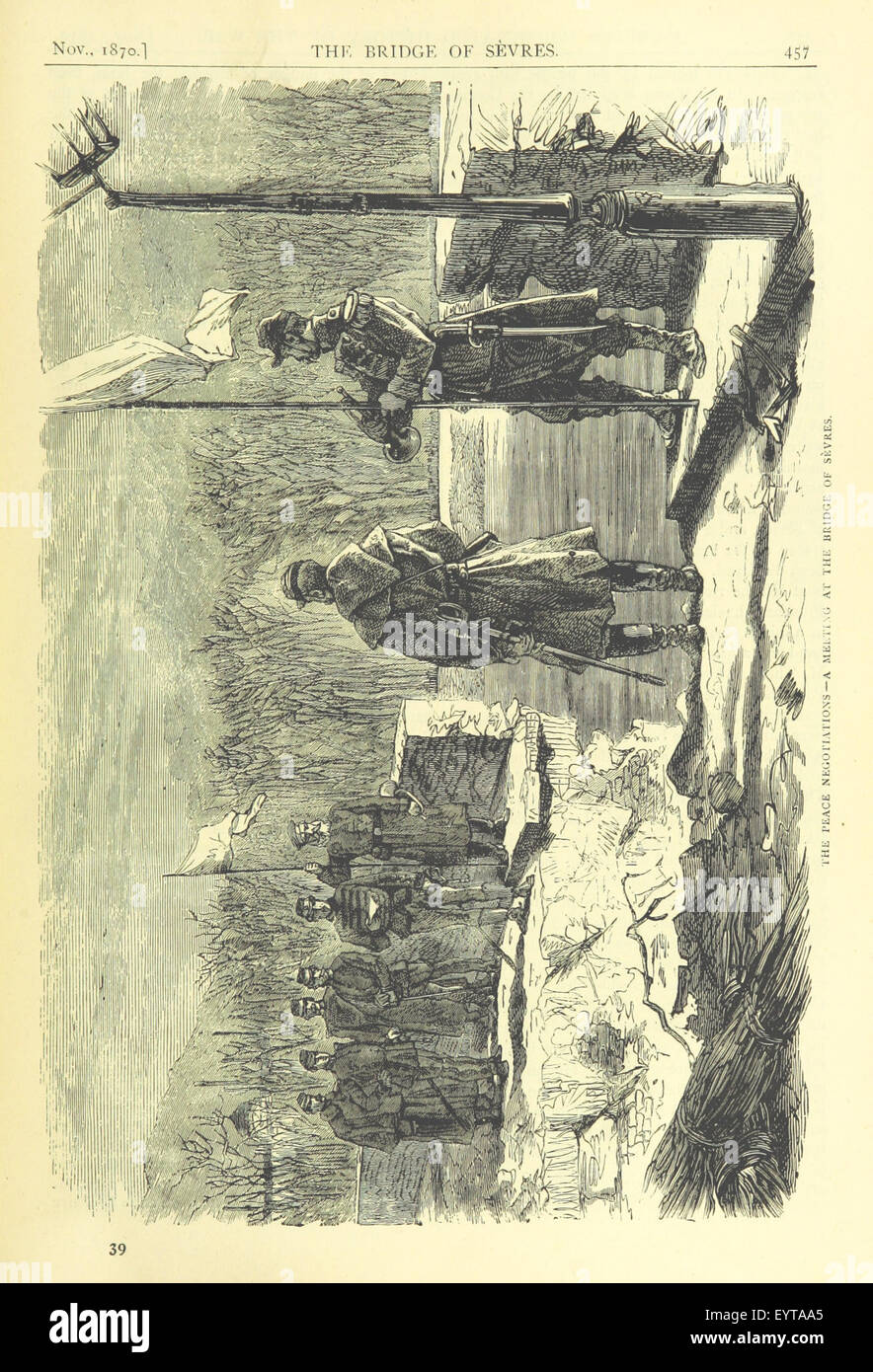 Image de la page 475 de 'Cassell's Illustrated History of the War between France and Germany,-' (histoire illustrée de la guerre entre la France et l'Allemagne, 1870-1871) décrivant les événements clés de la guerre franco-prussienne. Banque D'Images