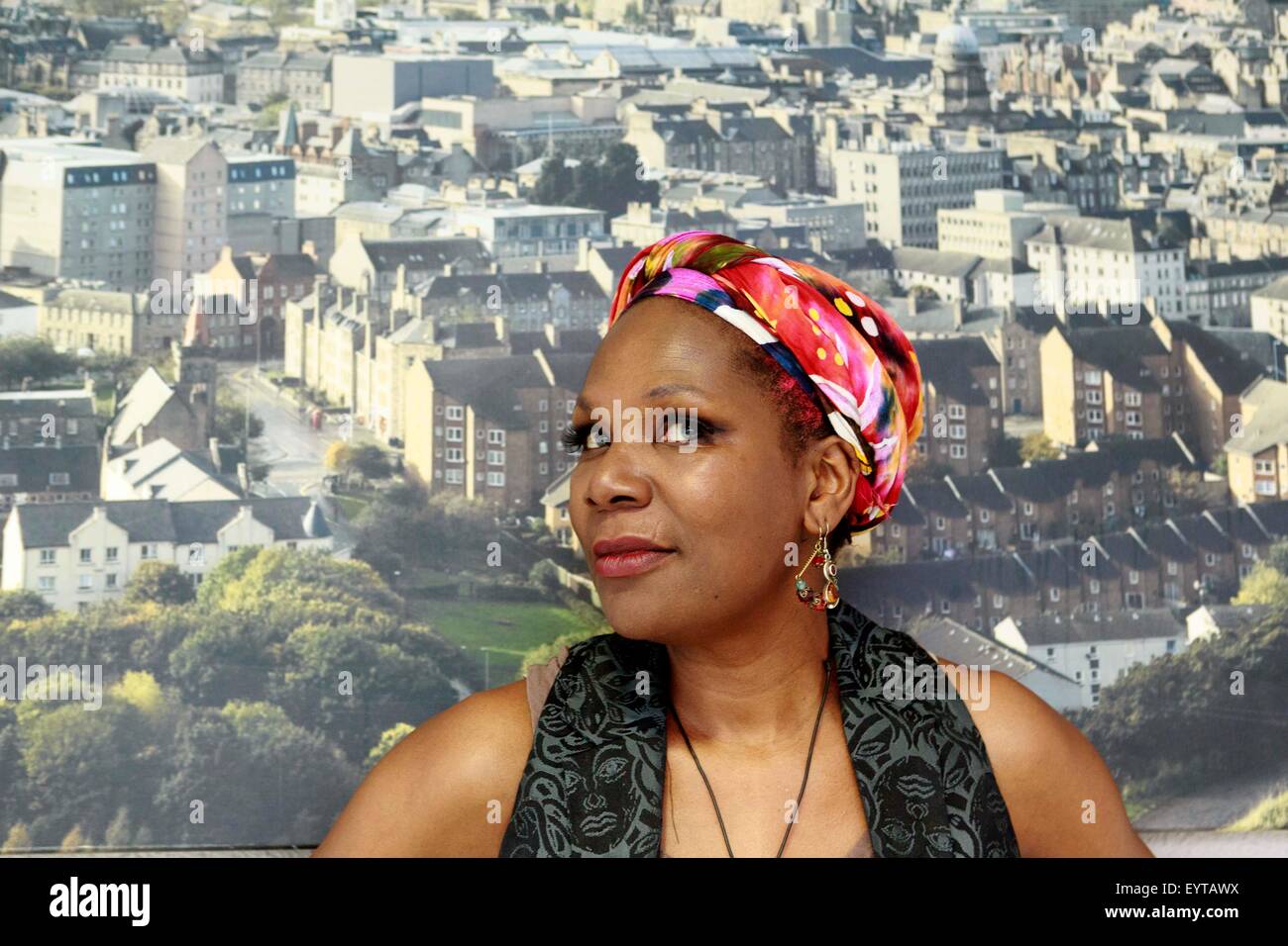 Edinburgh UK. 03 août. Ruth Rogers-Wright performance comme Nina Simone Diva Black Power à Édimbourg au cours de l'Edinburgh Fringe Festival à New Town Theatre 96, rue George. Ruth Rogers-Wright sur la photo . Pako Mera/Alamy Live News Banque D'Images