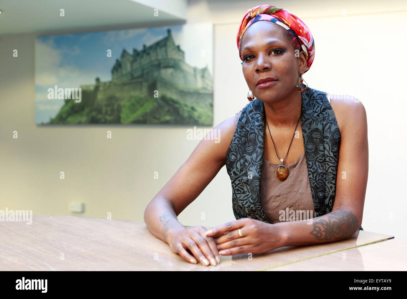 Edinburgh UK. 03 août. Ruth Rogers-Wright performance comme Nina Simone Diva Black Power à Édimbourg au cours de l'Edinburgh Fringe Festival à New Town Theatre 96, rue George. Ruth Rogers-Wright sur la photo. Pako Mera/Alamy Live News Banque D'Images