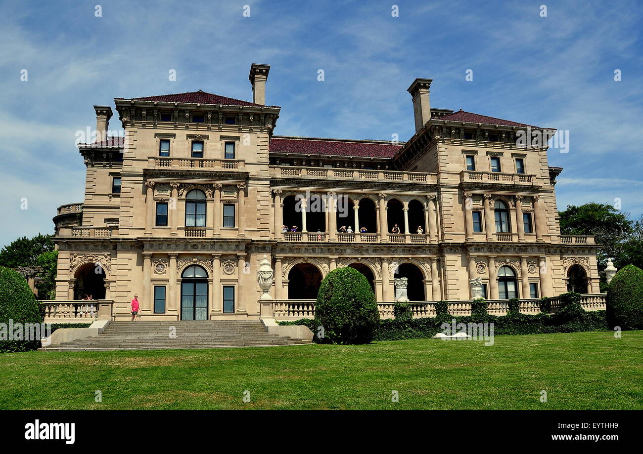 Newport, Rhode Island : The Breakers (1895), conçue par Richard Morris Hunt pour de Cornelius Vanderbilt II Banque D'Images