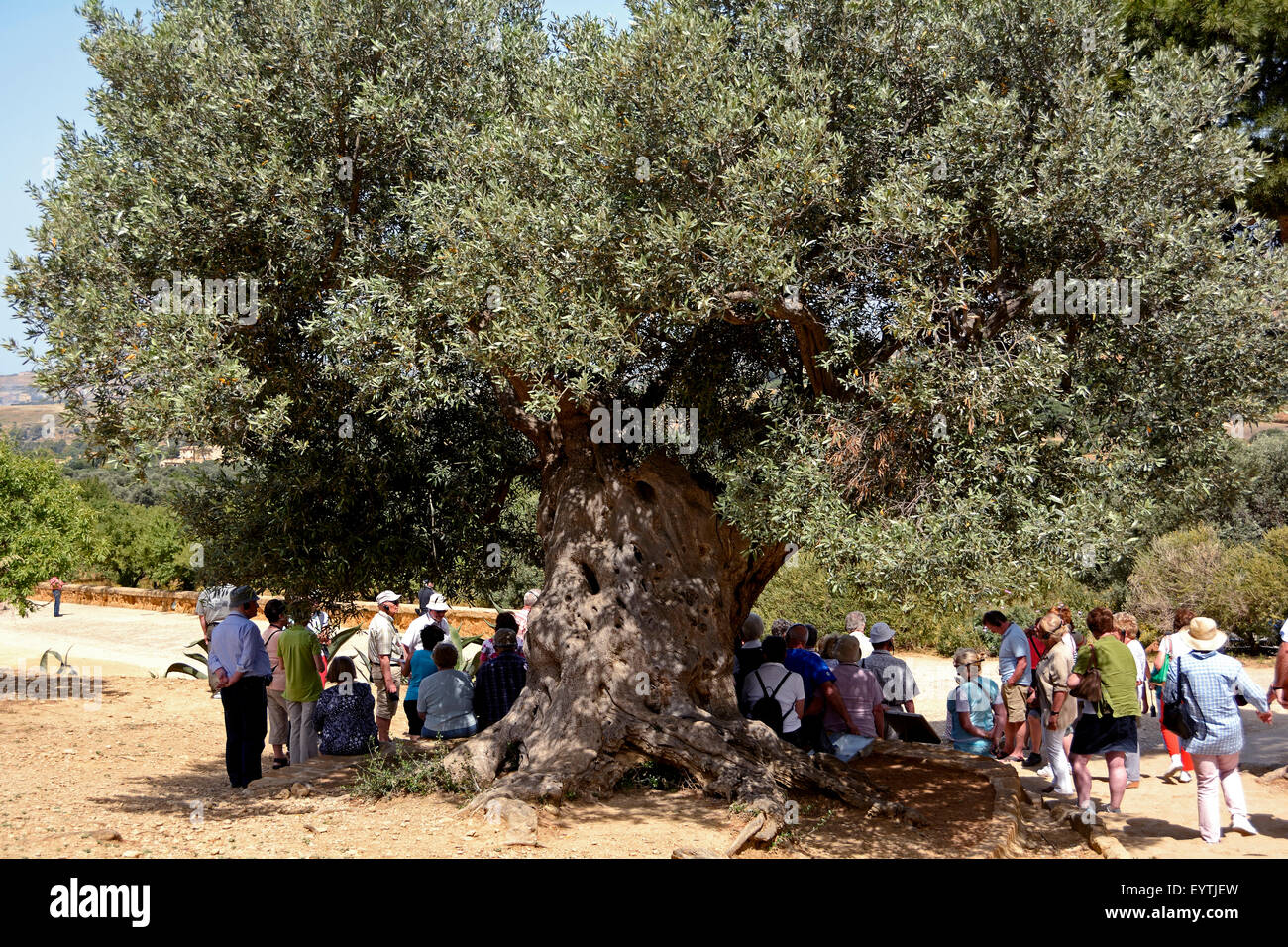 Italie, Sicile, Tunisie, l'ombre, les touristes, Banque D'Images