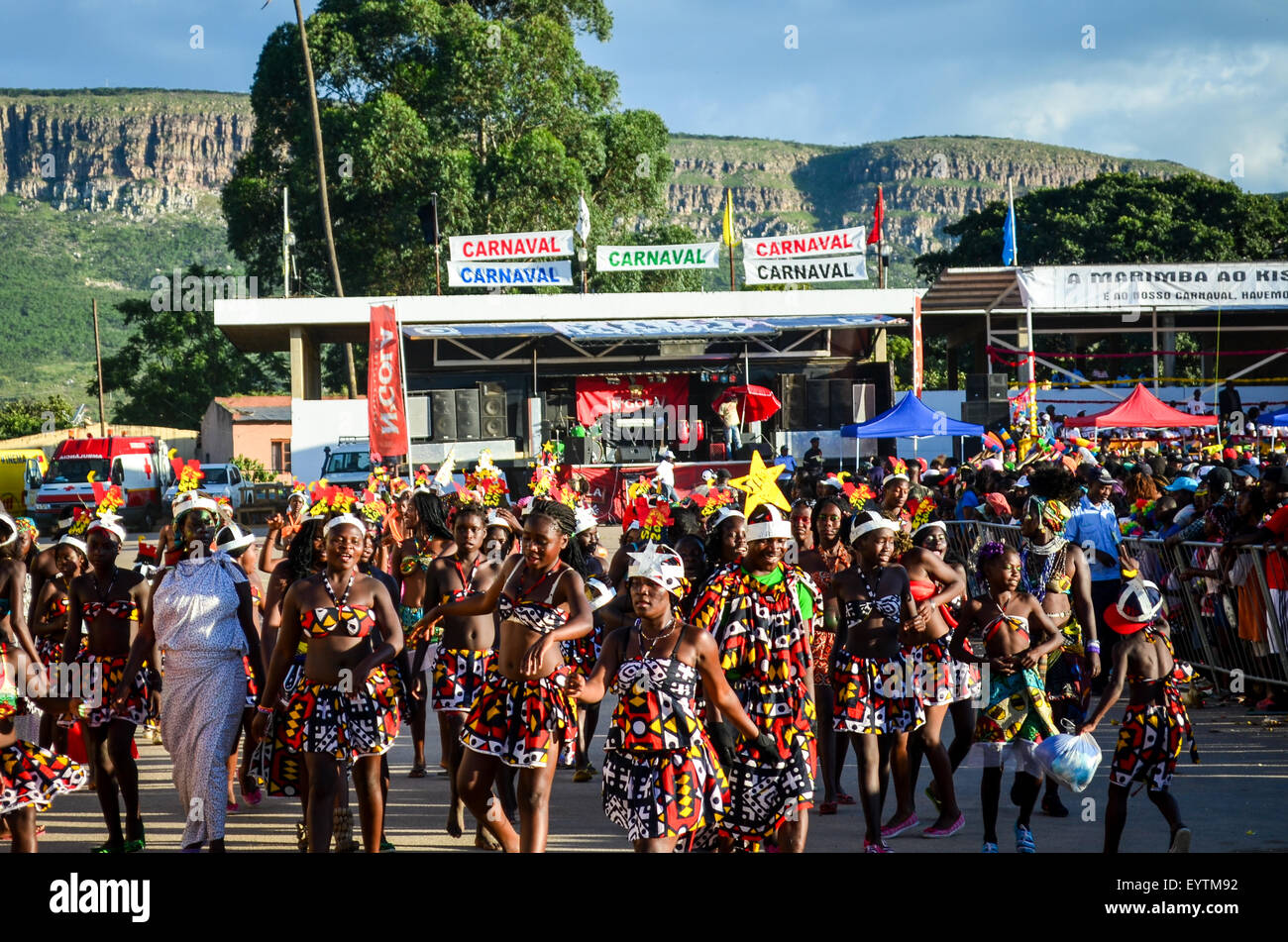 Carnival n'Lubango en Angola (2014) Banque D'Images