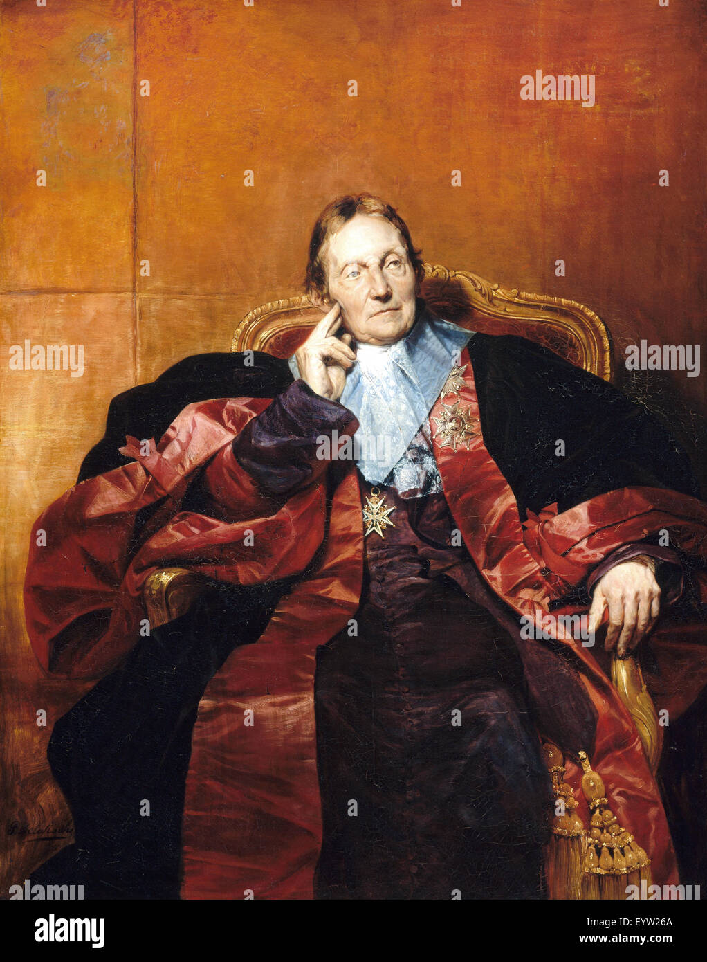Hippolyte Delaroche, Marquis de Pastoret s 1829 Huile sur toile. Musée des beaux-arts de Boston, USA. Banque D'Images