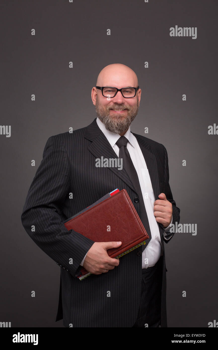 Homme barbu hippie Banque D'Images