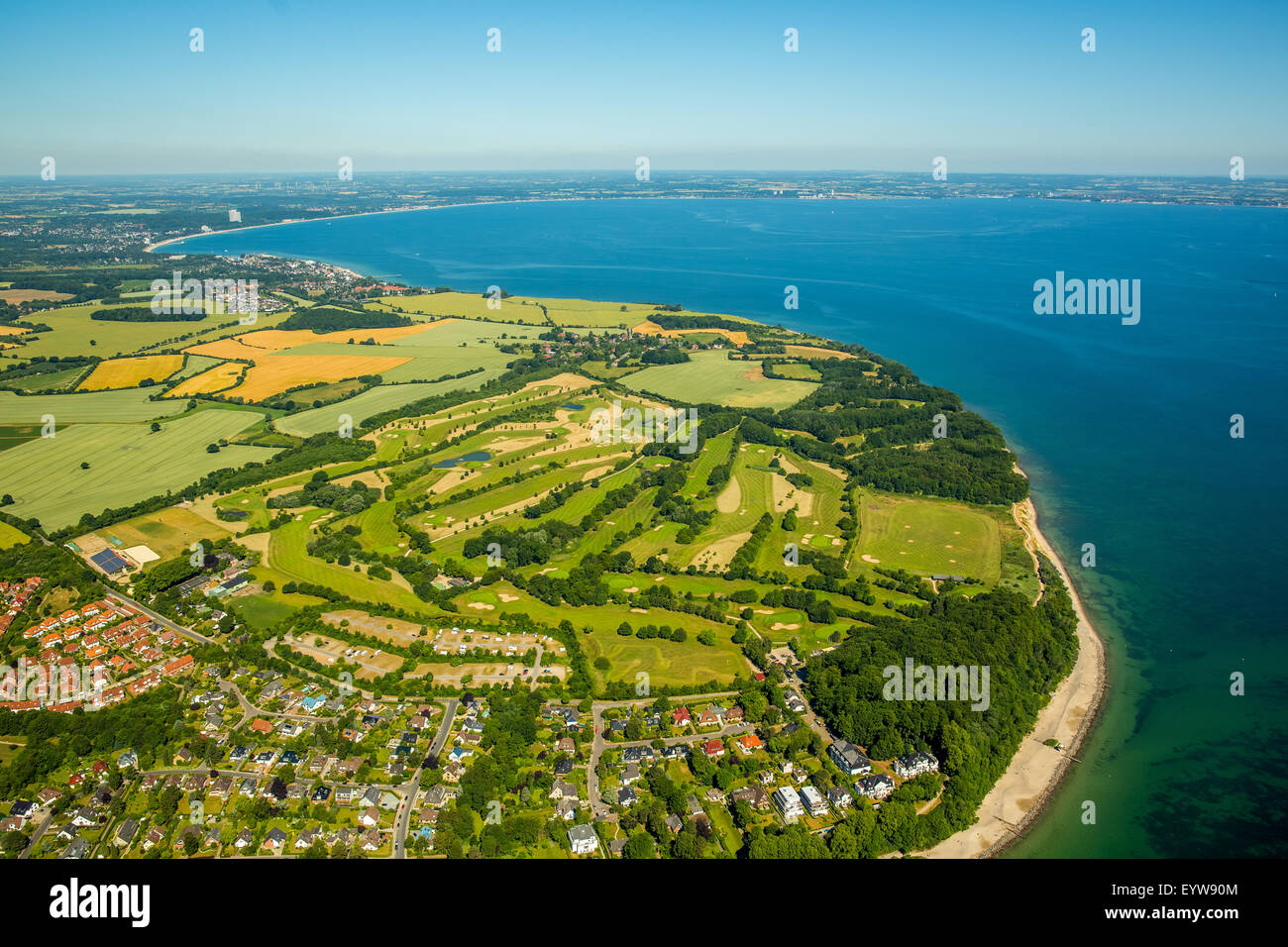 Le Club de Golf de Lübeck, dans la baie de Lübeck, Travemünde, Lübeck, Schleswig-Holstein, Allemagne Banque D'Images