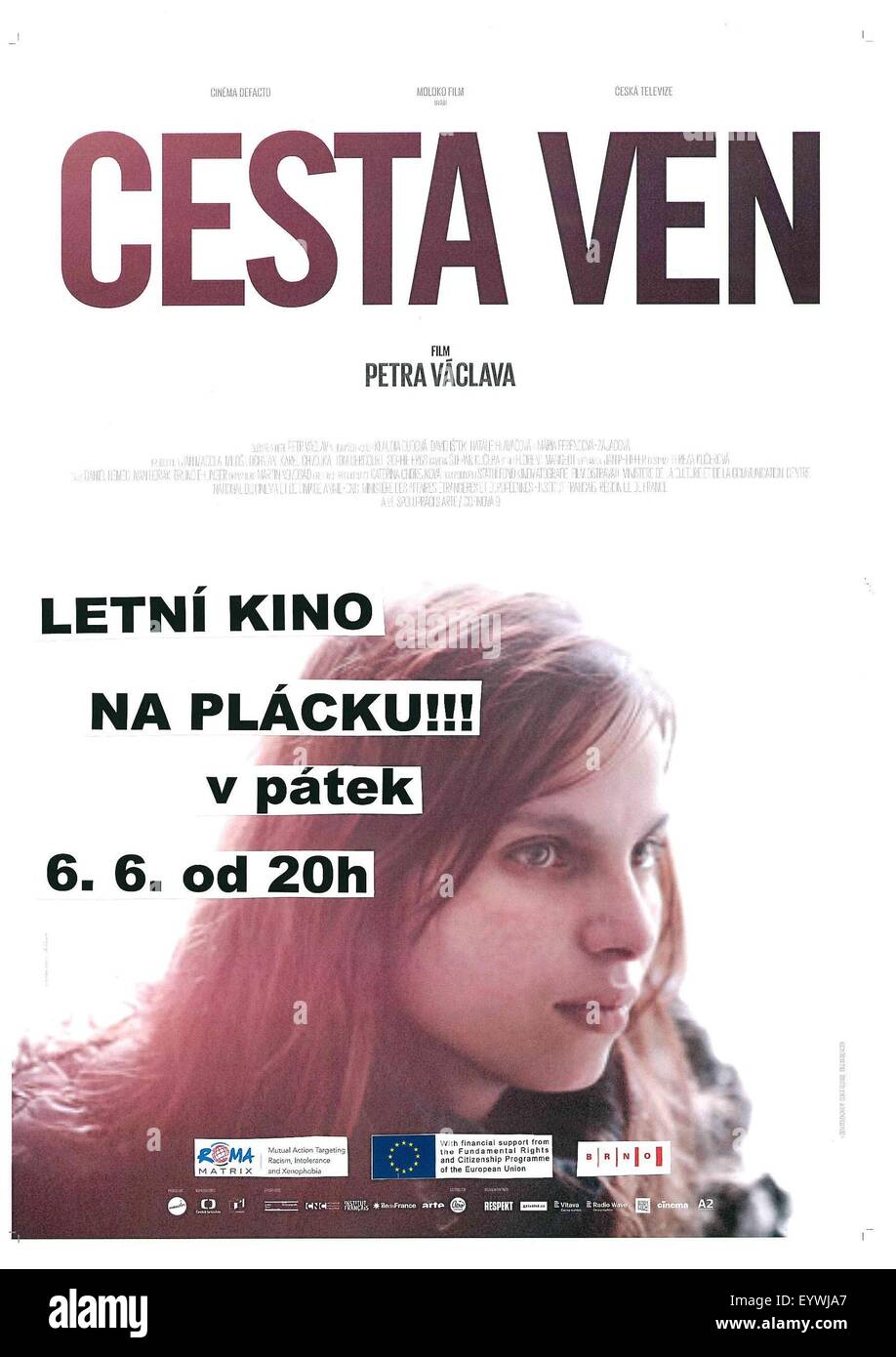 Cesta Ven ; le moyen de sortir ; Année : 2014 République tchèque / France ; réalisation : Petr Vaclav ; affiche de film ; Klaudia Dudova (CZ) Banque D'Images