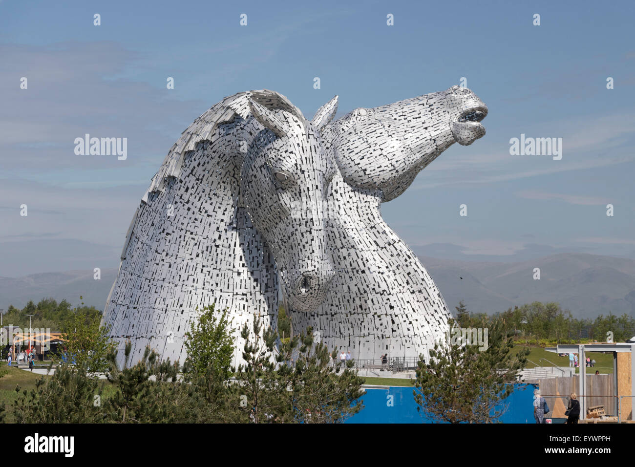 Les Kelpies par Andy Scott, Helix Park, Falkirk, Ecosse, Royaume-Uni, Europe Banque D'Images