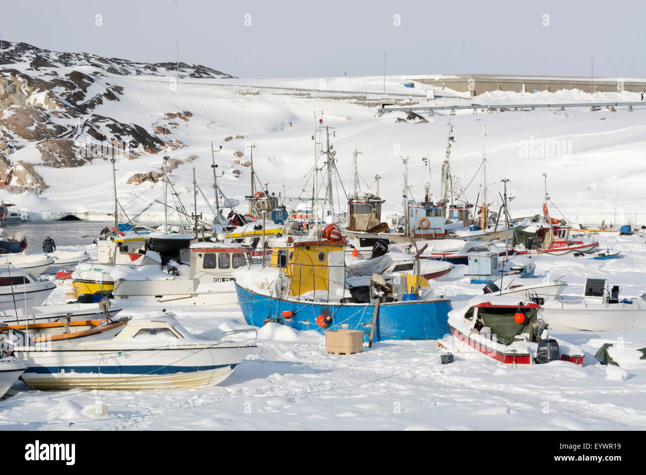 Port d'Ilulissat, Groenland, le Danemark, les régions polaires Photo Stock  - Alamy