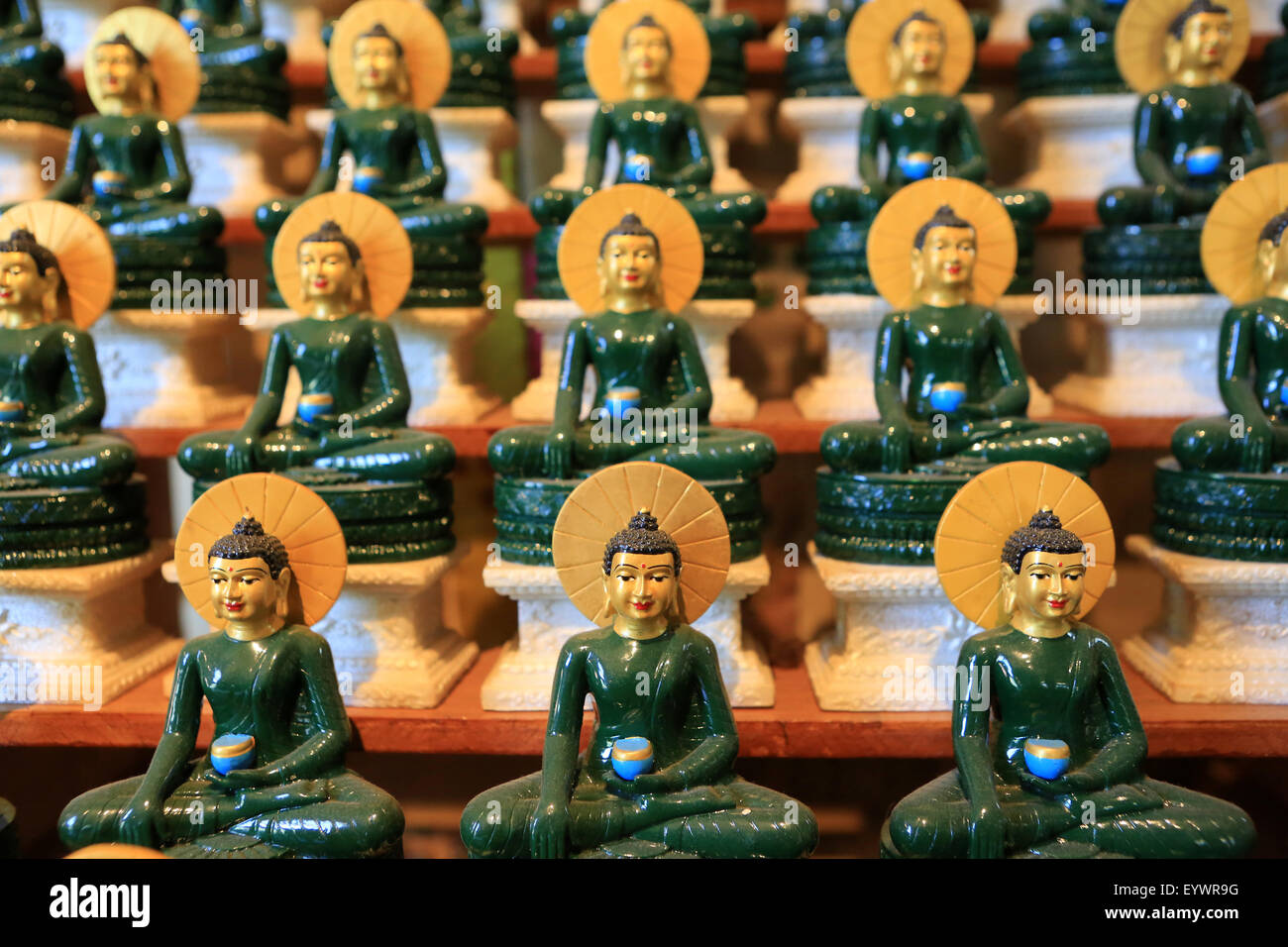 Bouddha d'Émeraude, tu un temple bouddhiste, Bonneville, Rhone-Alpes, France, Europe Banque D'Images