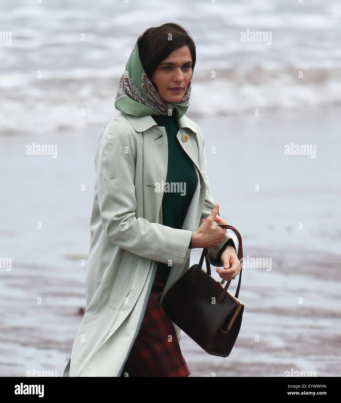 Colin Firth et Rachel Weisz film une scène pour la encore comme Donald Crowhurst untitled biopic avec : Rachel Weisz Où : Devon, Royaume-Uni Quand : 03 juin 2015 C Banque D'Images