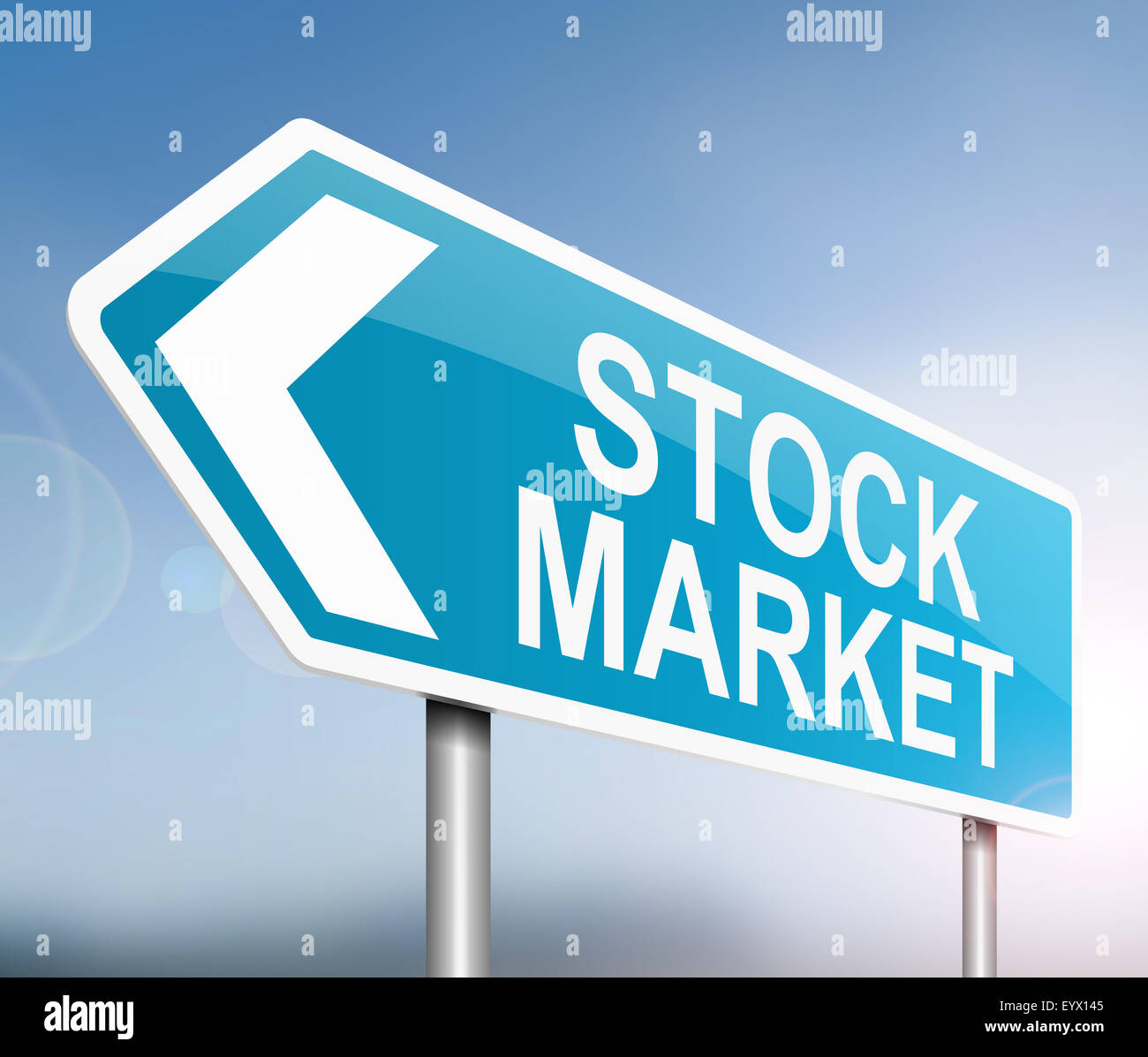 Concept de marché boursier. Banque D'Images