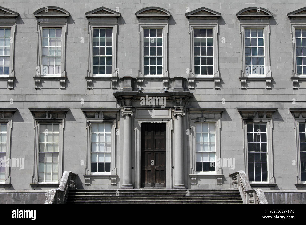 Façade de Castletown House, Meknès, comté de Kildare, Irlande. Banque D'Images