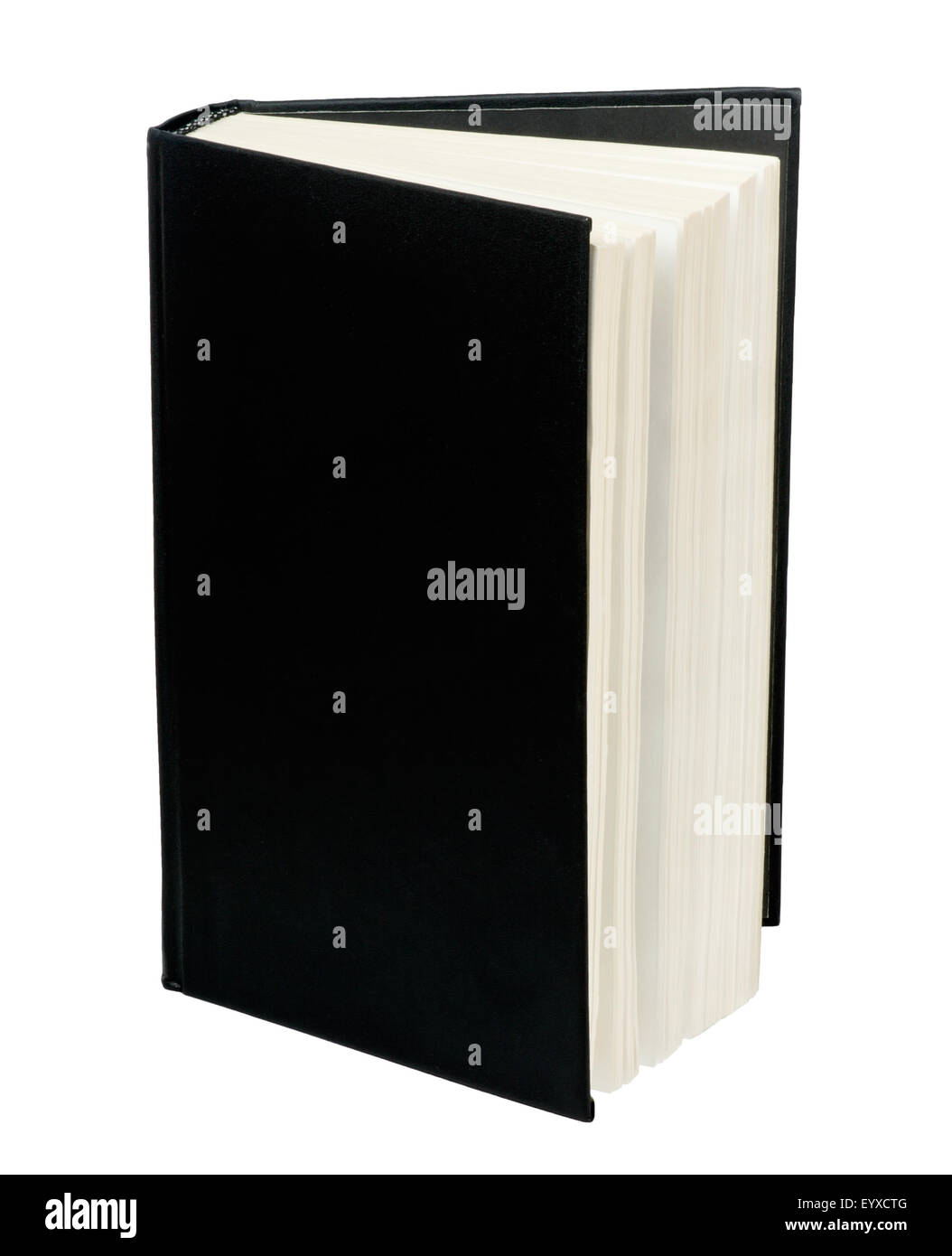 Livre noir sur fond blanc Banque D'Images