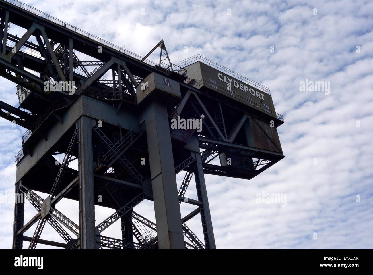 Finnieston ou Clydeport Crane, une grue géante en porte-à-faux de Glasgow. Banque D'Images