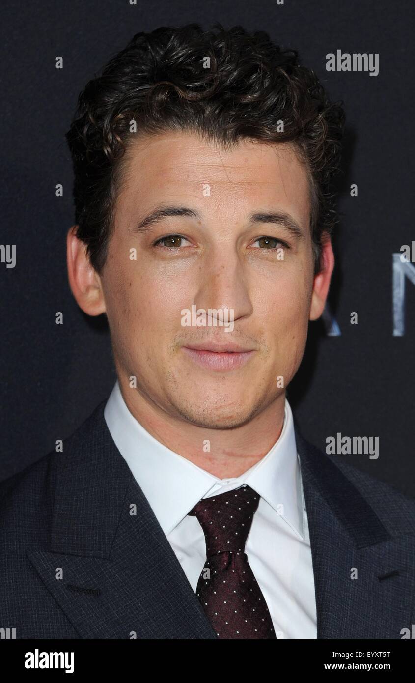 Brooklyn, NY, USA. 4 Août, 2015. Miles Teller aux arrivées pour les quatre fantastiques Premiere Cinemas, Williamsburg, Brooklyn, NY, le 4 août 2015. Credit : Kristin Callahan/Everett Collection/Alamy Live News Banque D'Images