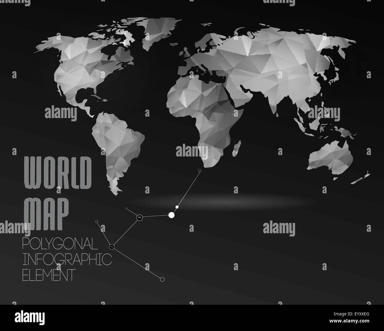 Carte du monde et des informations graphiques Illustration de Vecteur