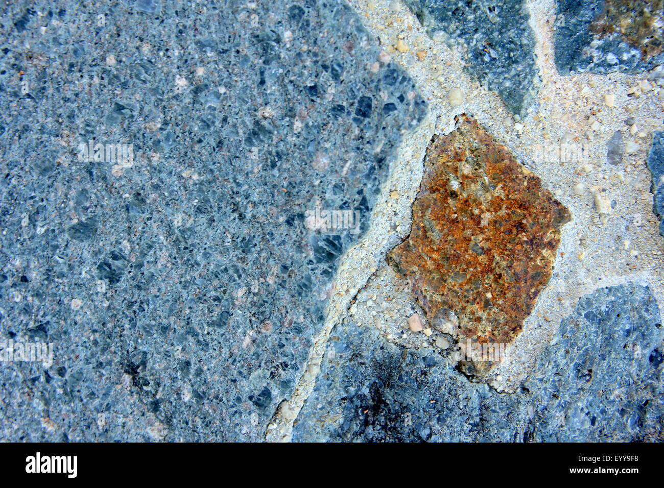 Blue Rock fond Macro 6 Banque D'Images