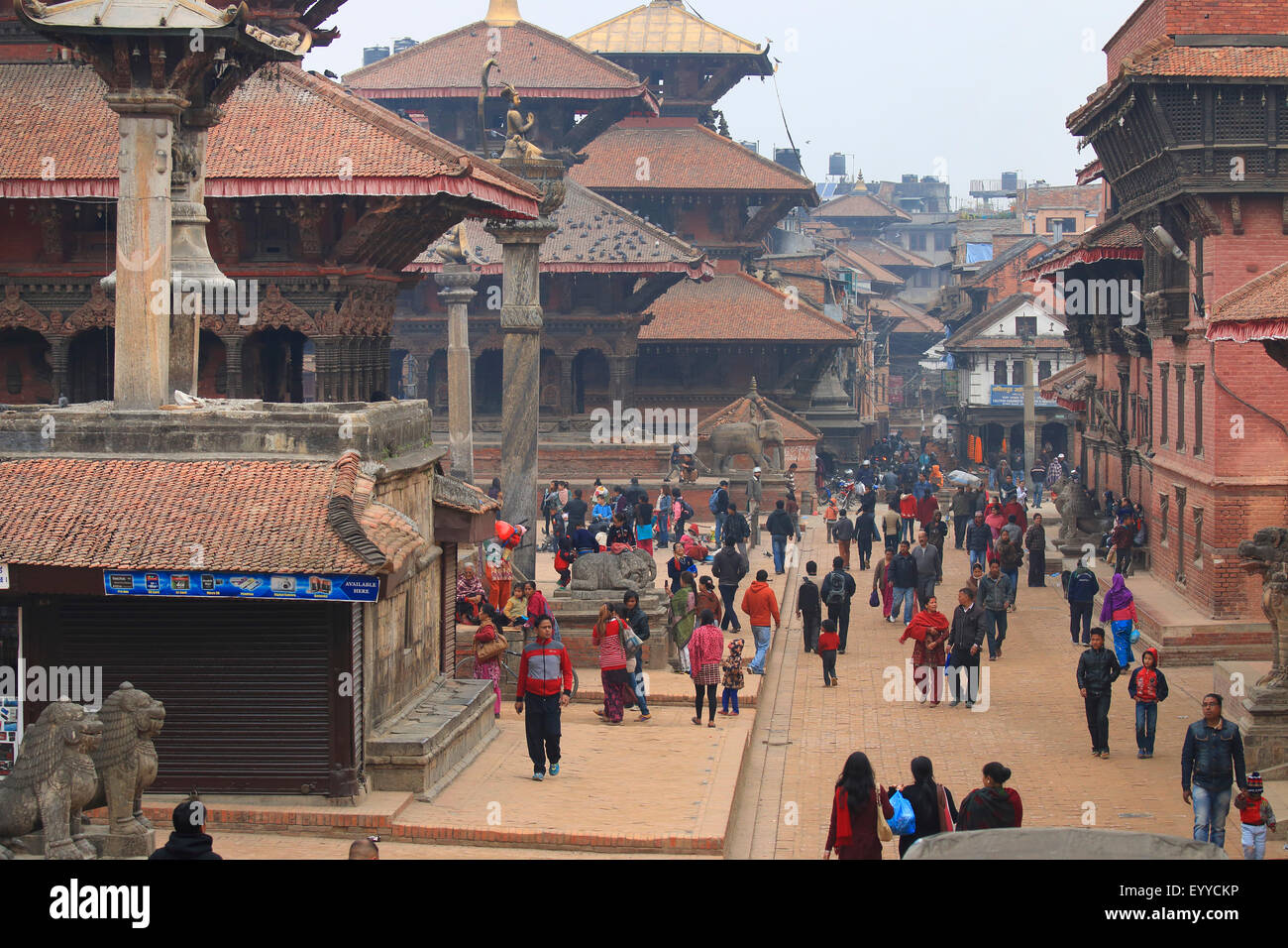 Patan Durbar Square, le Népal, Katmandou, Patan Banque D'Images