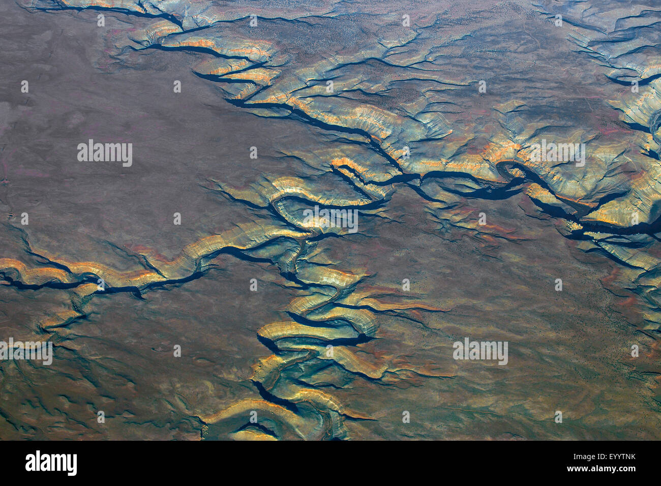 Colorado-Plateau, Grand Canyon, vue aérienne, USA Banque D'Images