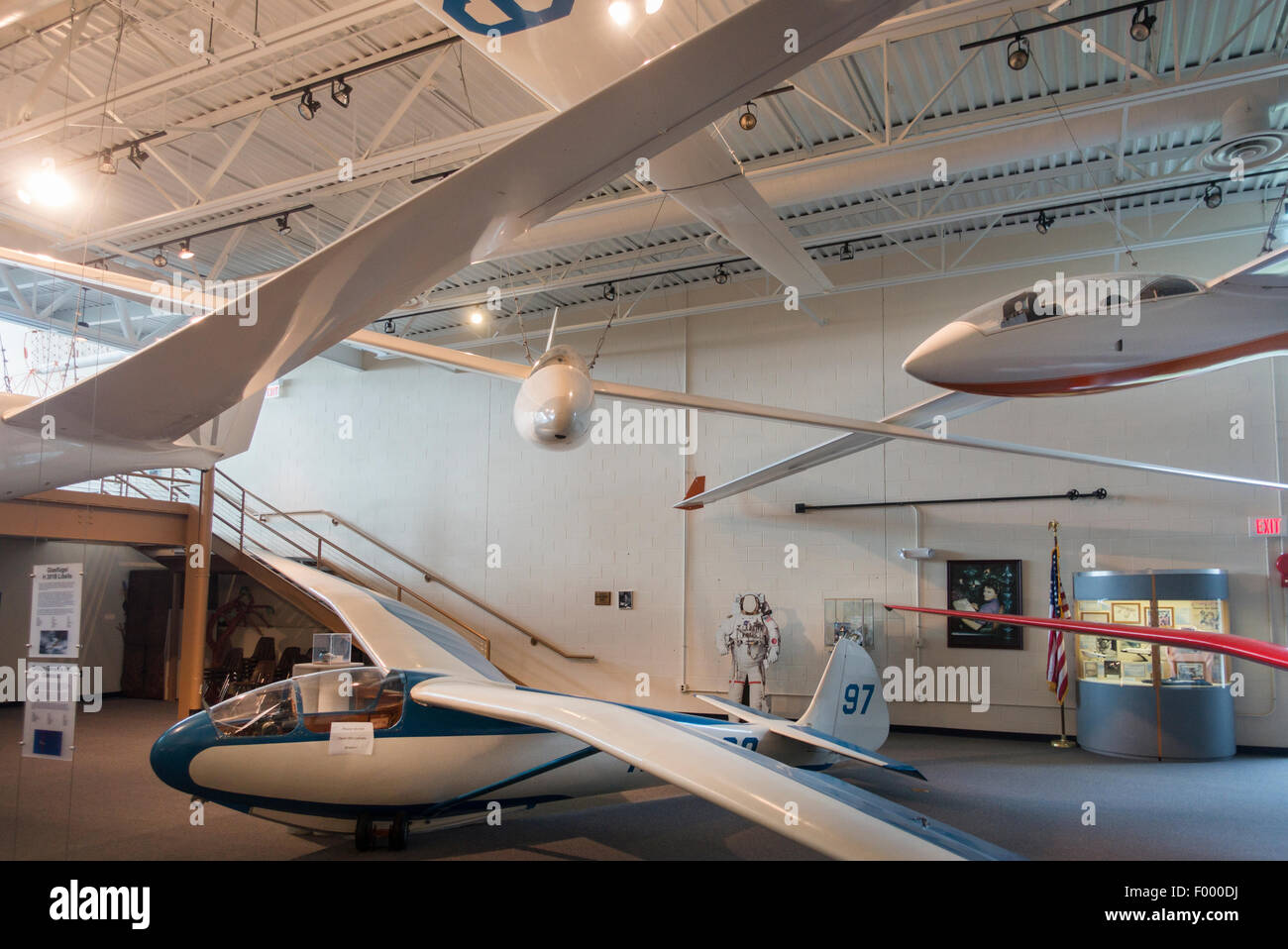 Musée national de planeur à Elmira New York Banque D'Images