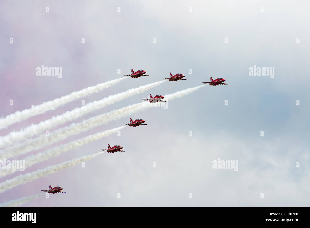 Les flèches rouges affichez Team britannique de Silverstone GP F1 Juillet 2016 Banque D'Images