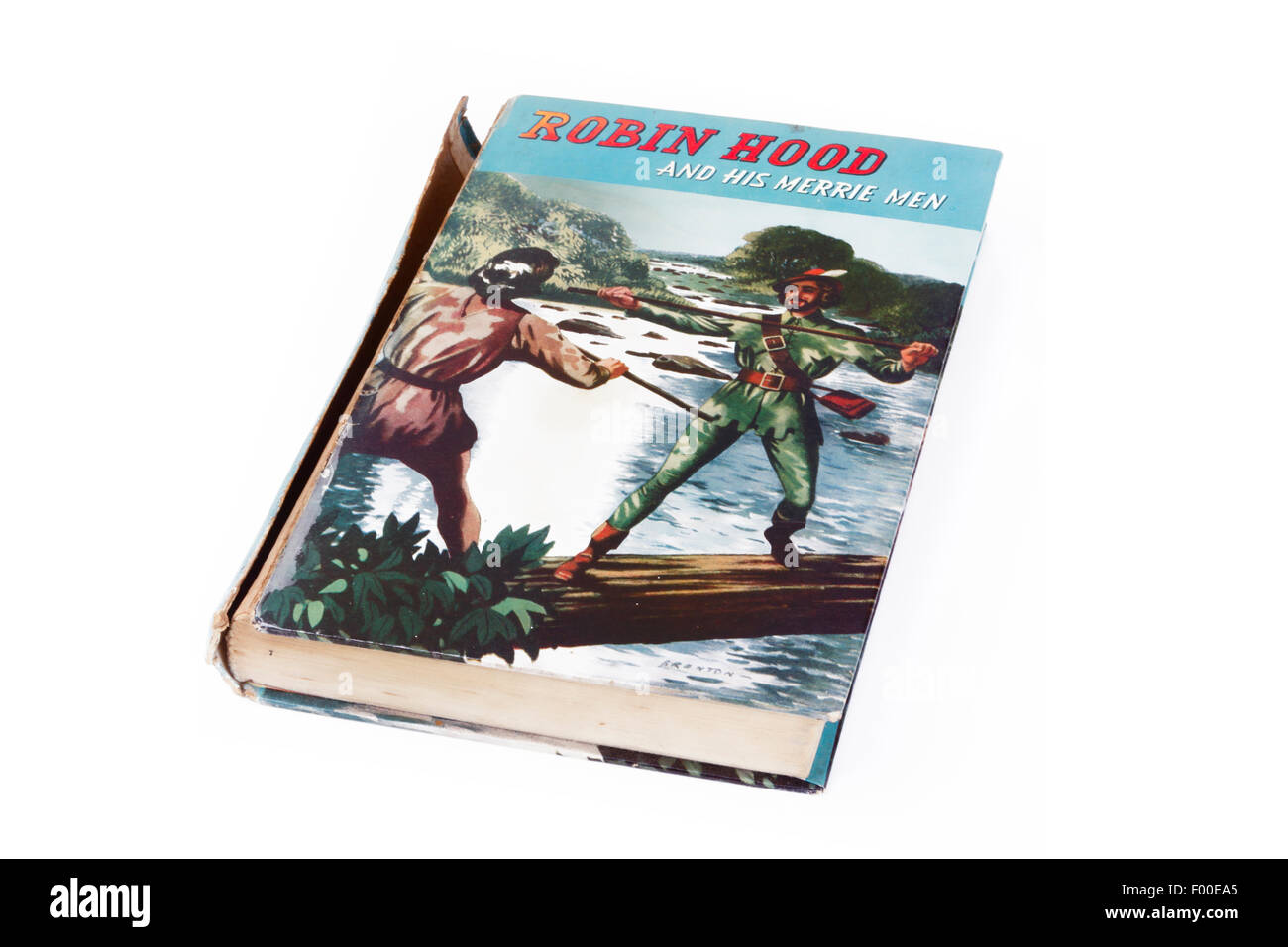 Livre intitulé "Robin des Bois et son Merrie Men', publié dans les années 1950 par la Société d'édition Thames Banque D'Images