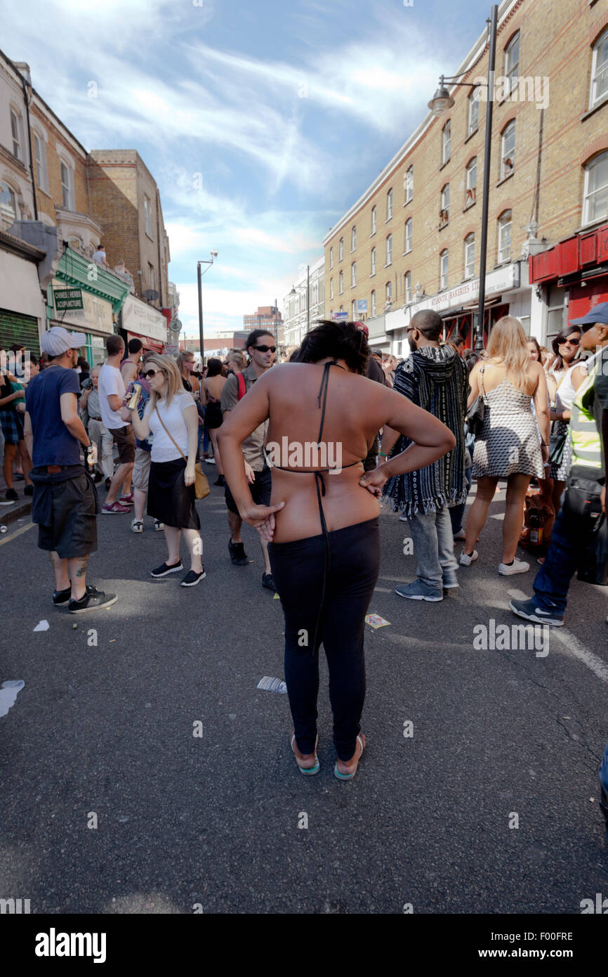La danse de la route de l'Atlantique au cours de Brixton Splash 2015 Banque D'Images