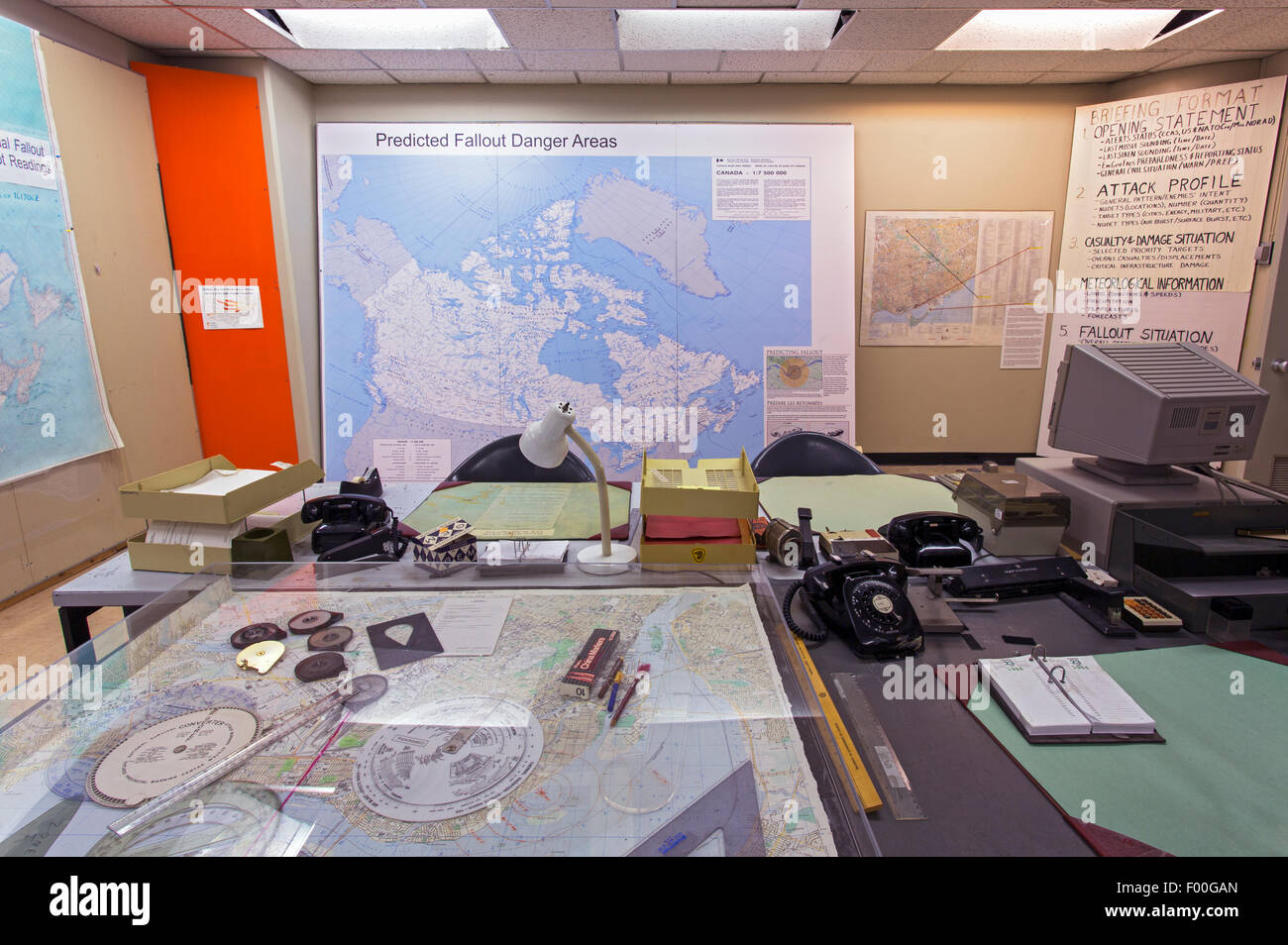 Canada,Ontario,,CARP Diefenbunker, Musée canadien de la guerre froide,guerre prix Banque D'Images