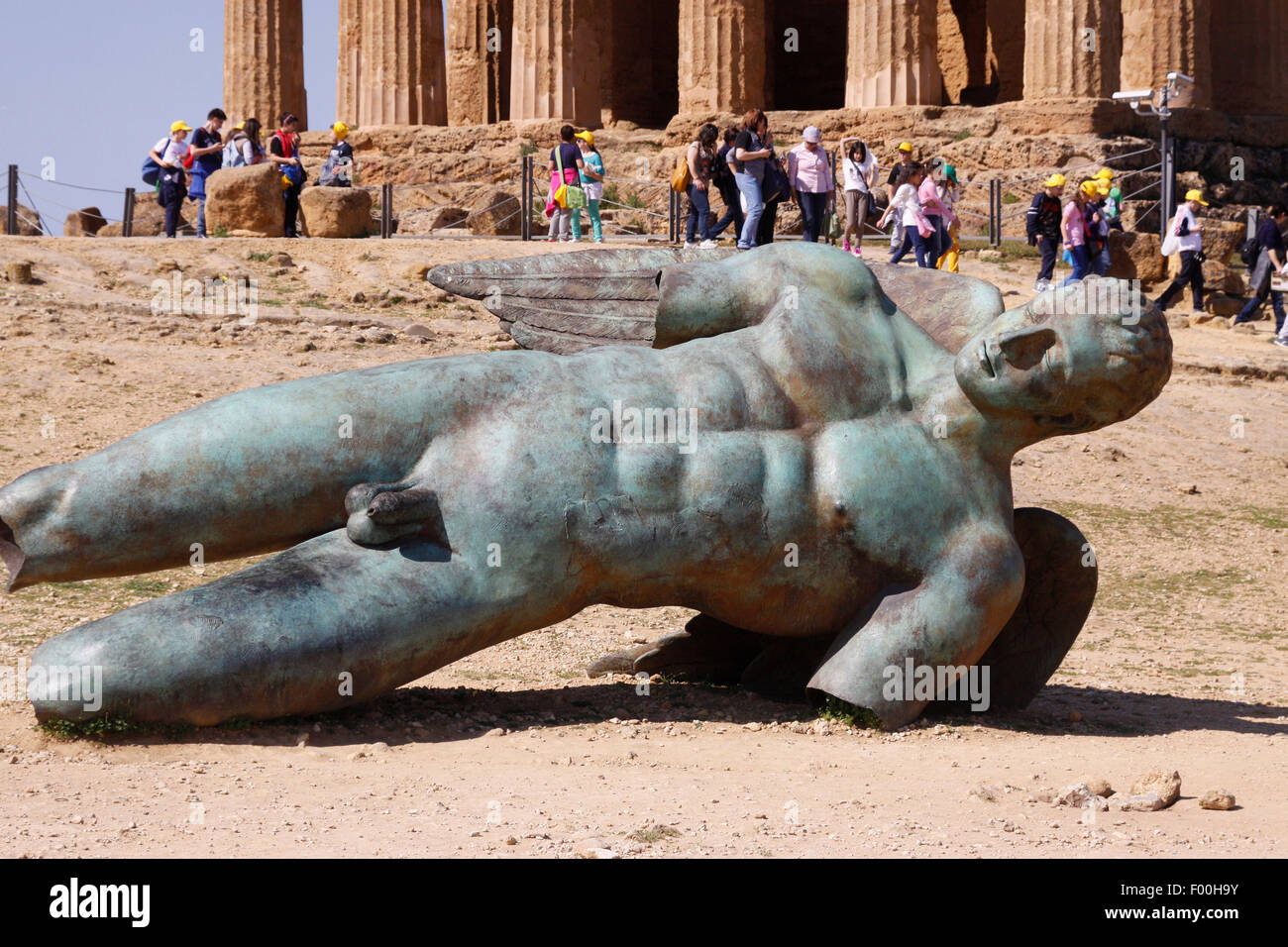 Zone archéologique d'Agrigente et de la statue d'Icare, coté Italie, Sicilia, 10137 Turin Banque D'Images