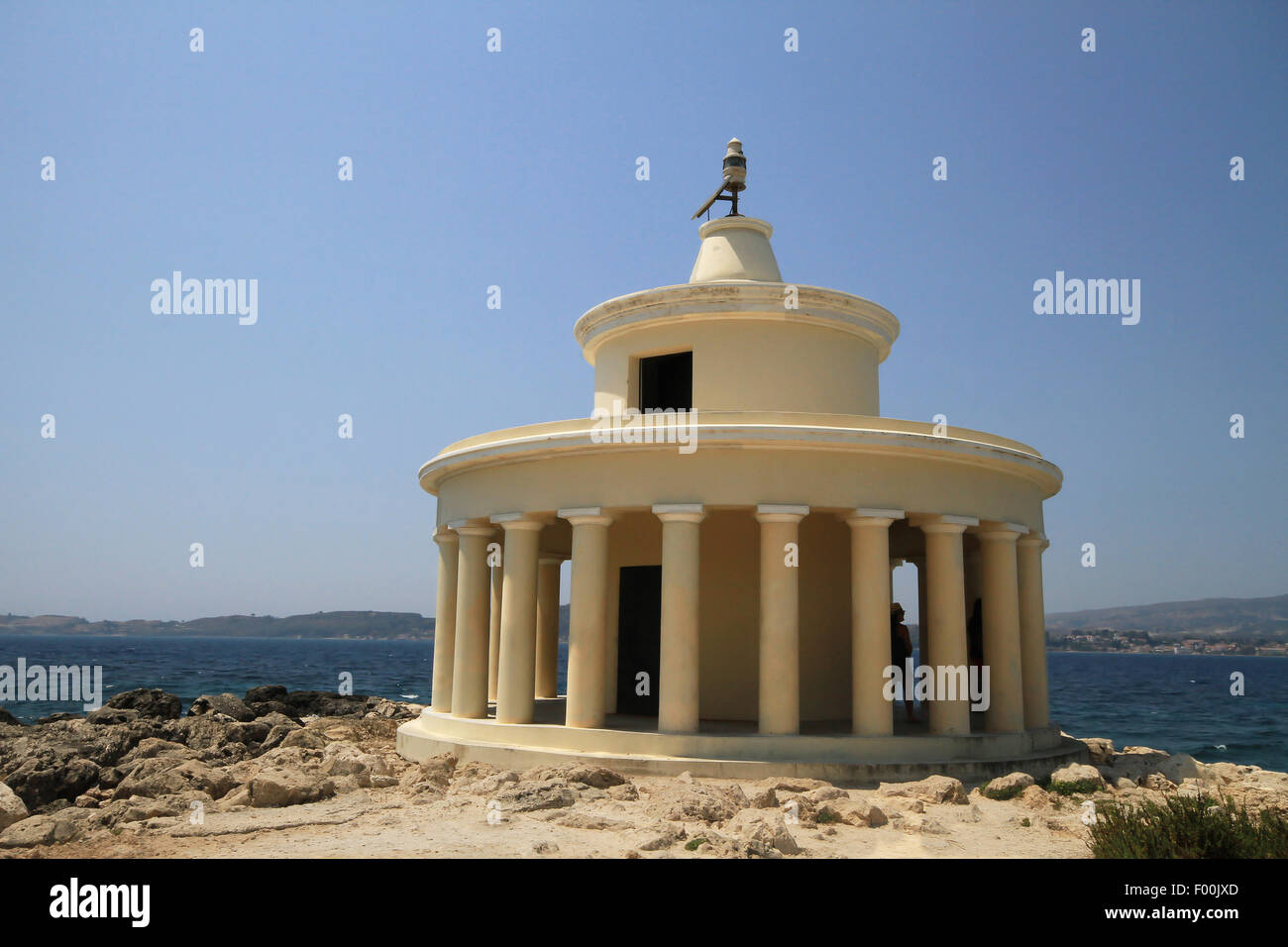 Vieux phare en Grèce KEFALONIA Banque D'Images