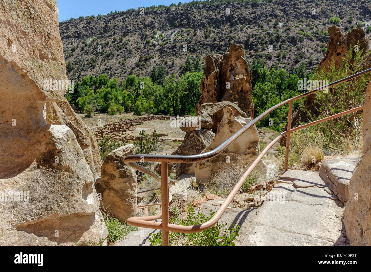 Bandelier National Monument. Los Alamos, Nouveau Mexique. USA Banque D'Images
