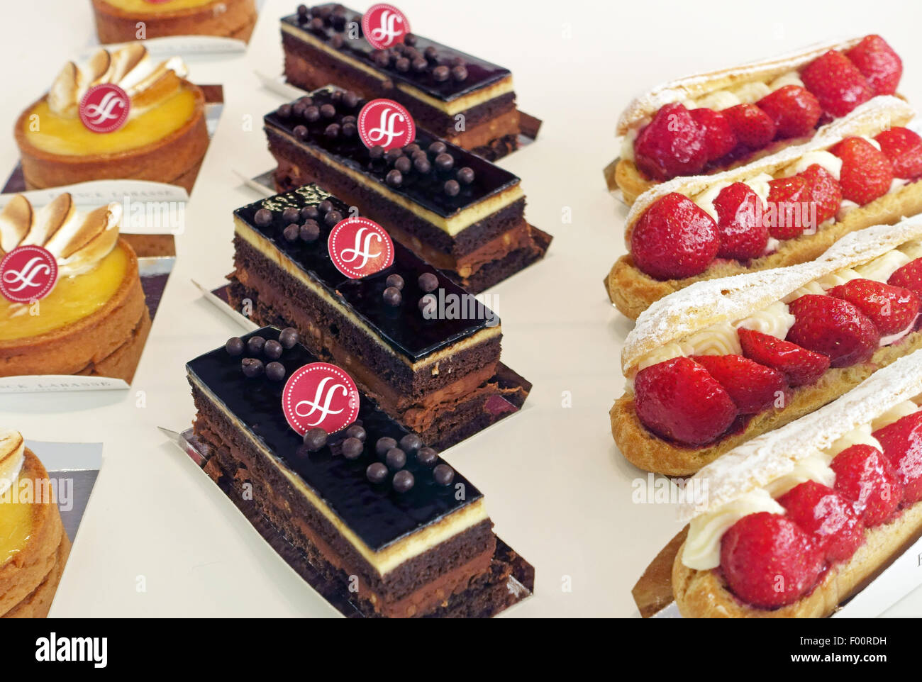 En pâtisserie gâteaux à Pessac, près de Bordeaux, France Banque D'Images