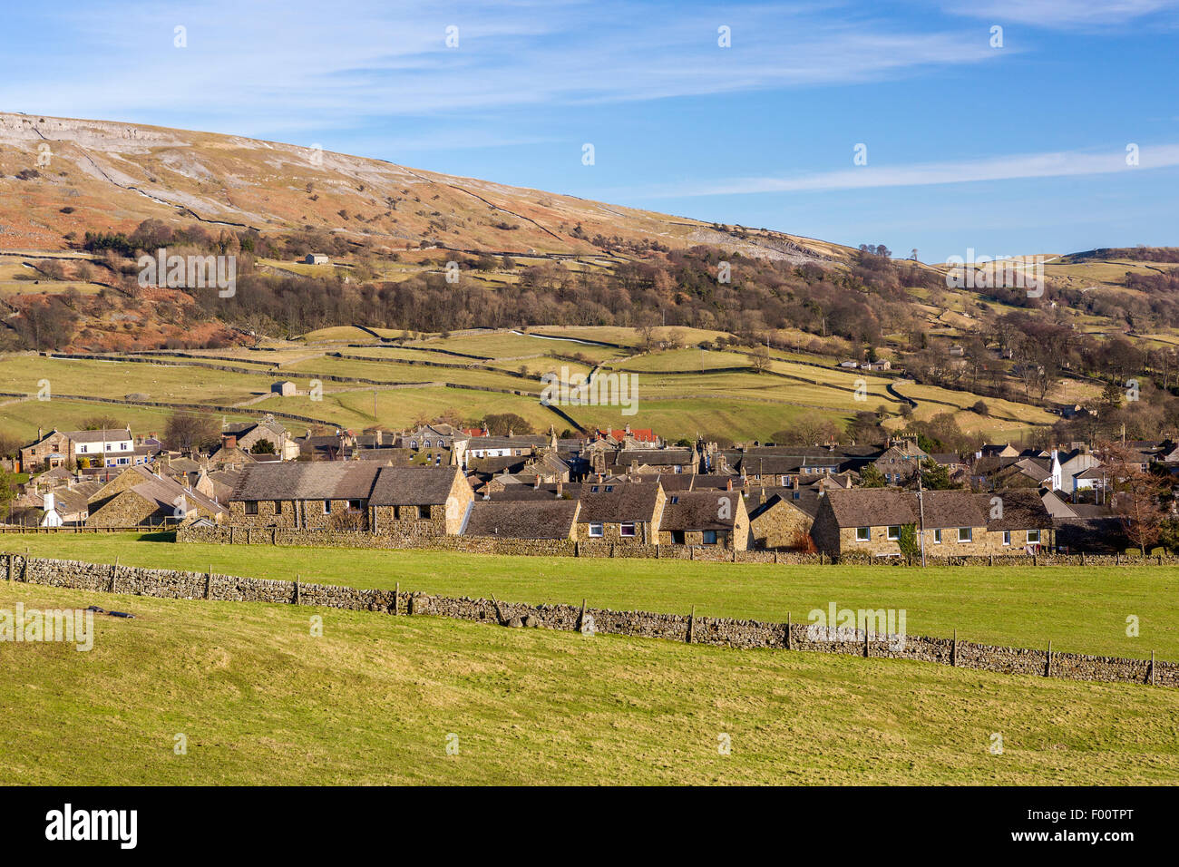 Swaledale l'un des vallons les plus au nord (vallées) dans le Yorkshire Dales National Park, North Yorkshire, England, United Kingdom Banque D'Images