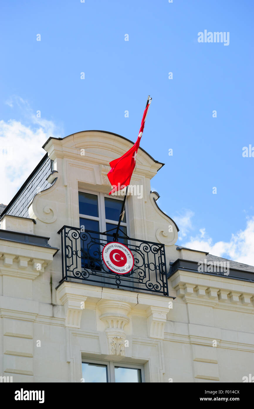 Ambassade de Turquie Nantes Banque D'Images