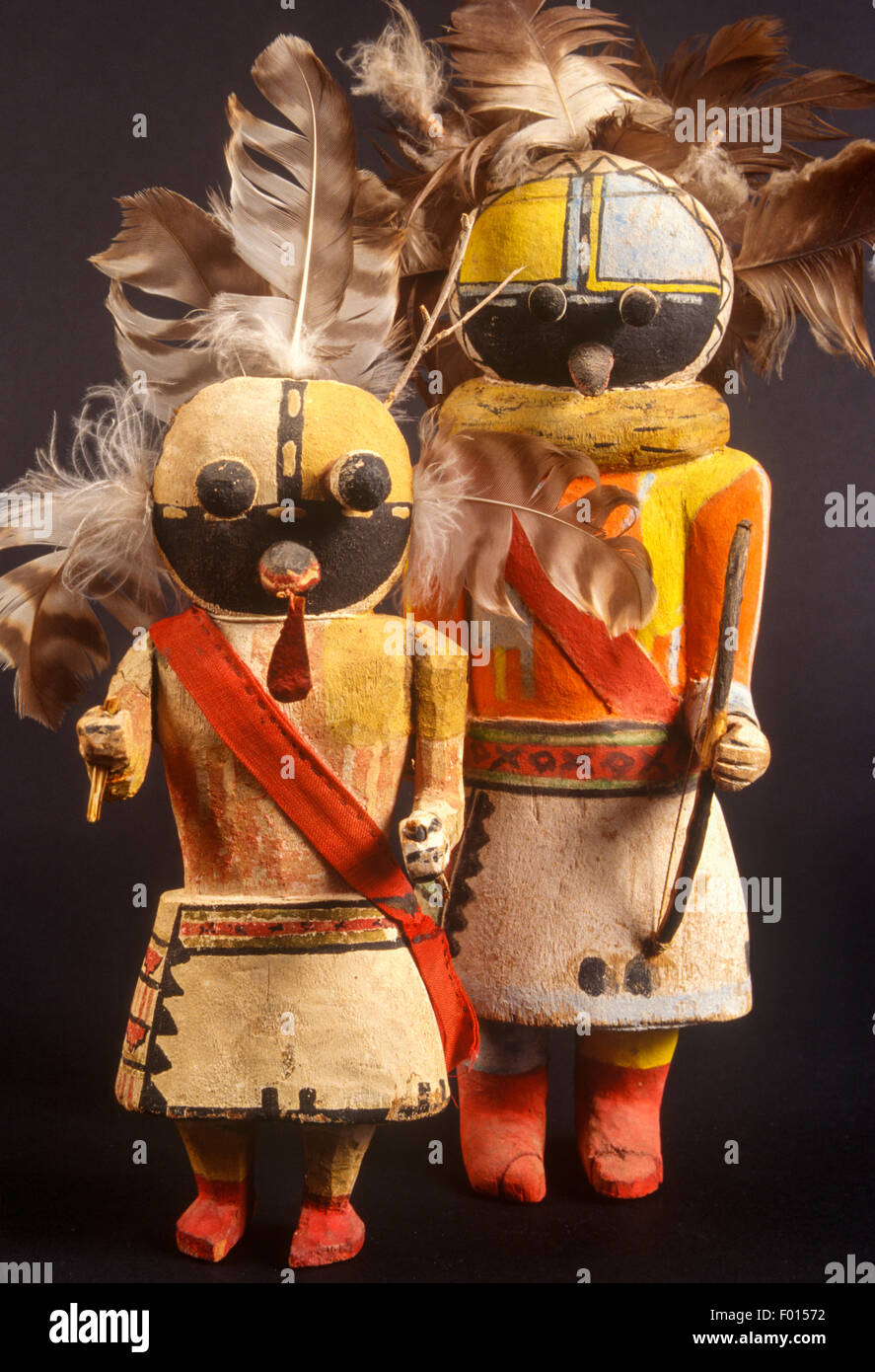 Long Bec Hopi Kachina Doll, Université du nord de l'Arizona, Flagstaff, Arizona Banque D'Images