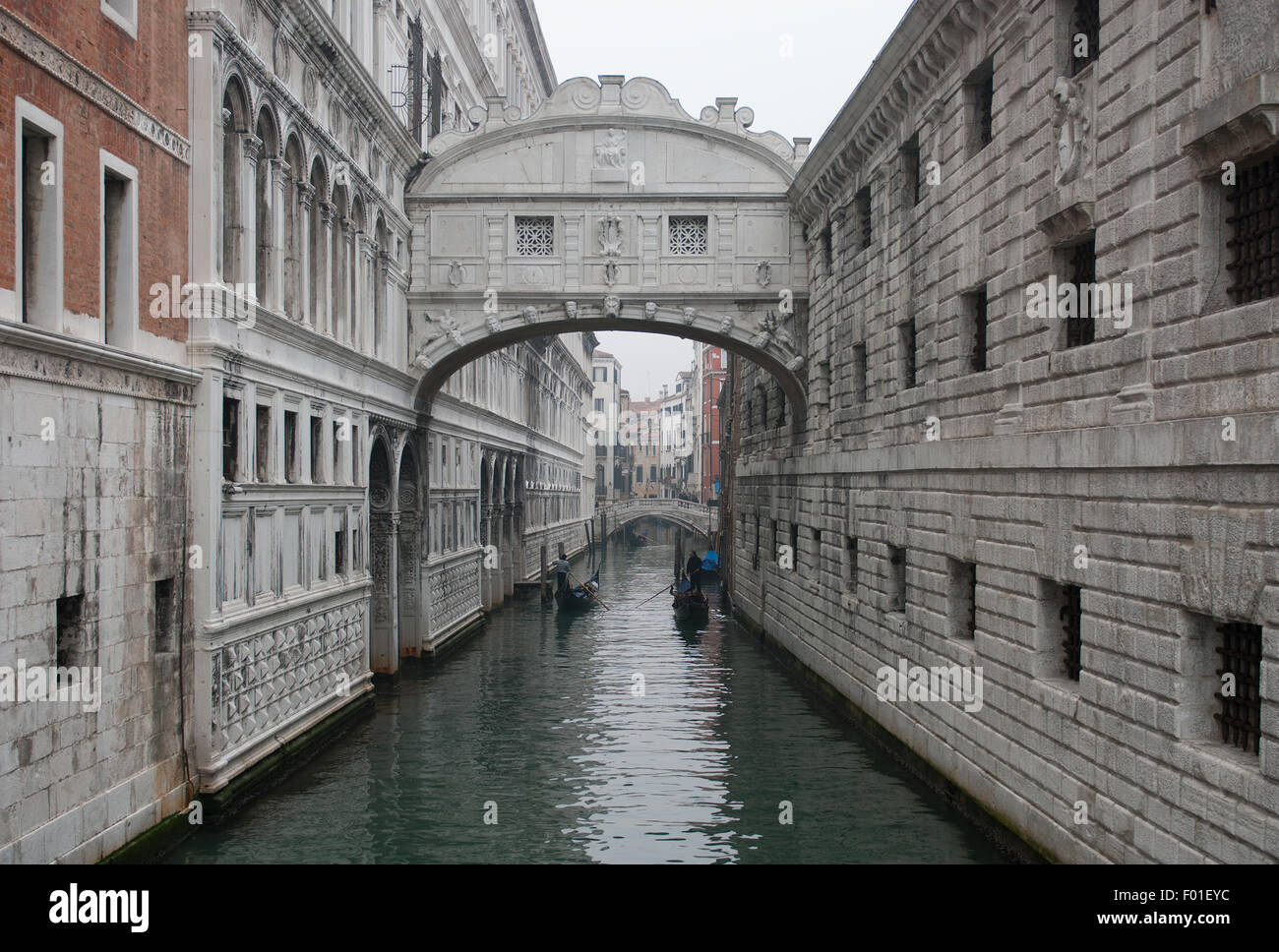 Historique Le Pont des Soupirs, Venise, Italie Banque D'Images