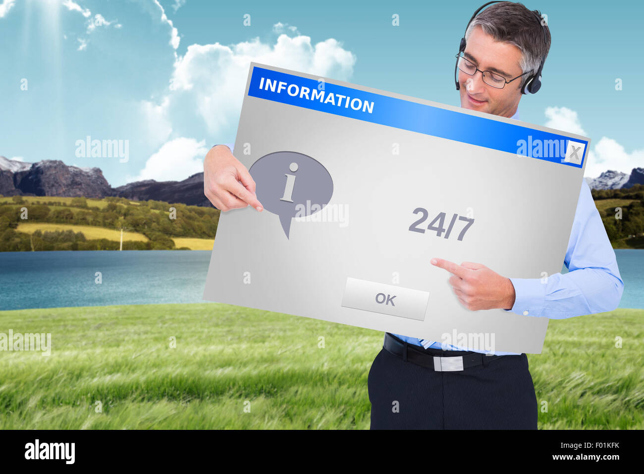 Composite image avec casque présentant un bord Banque D'Images Composite image avec casque présentant un bord Banque D'Images