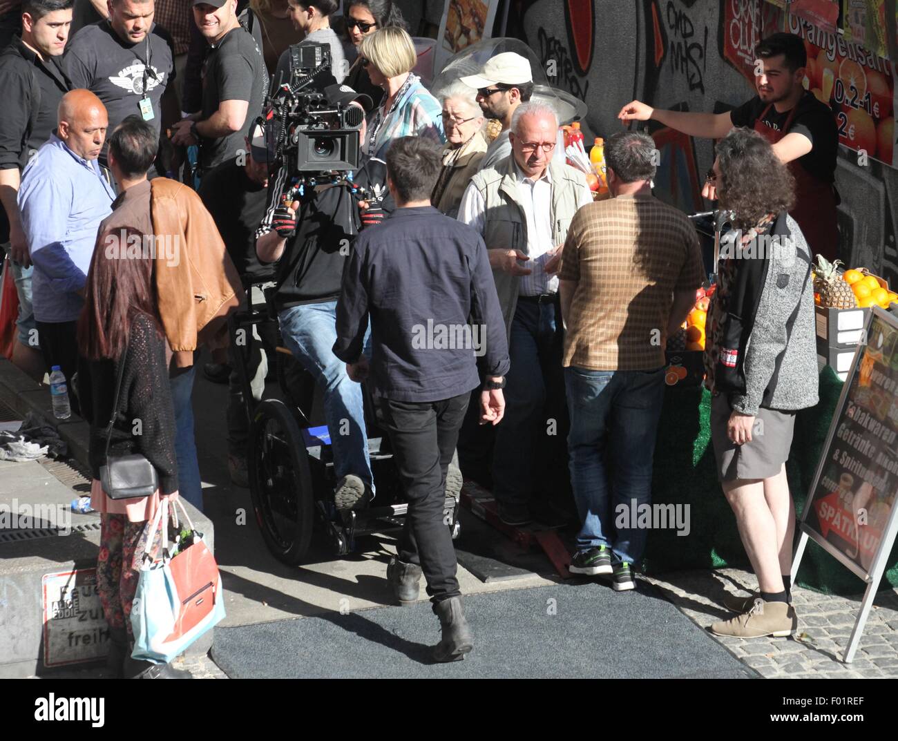 Rupert Friend tournage série TV US Homeland dans Kreuzberg avec : Rupert Friend Où : Berlin, Allemagne Quand : 04 Juin 2015 Banque D'Images