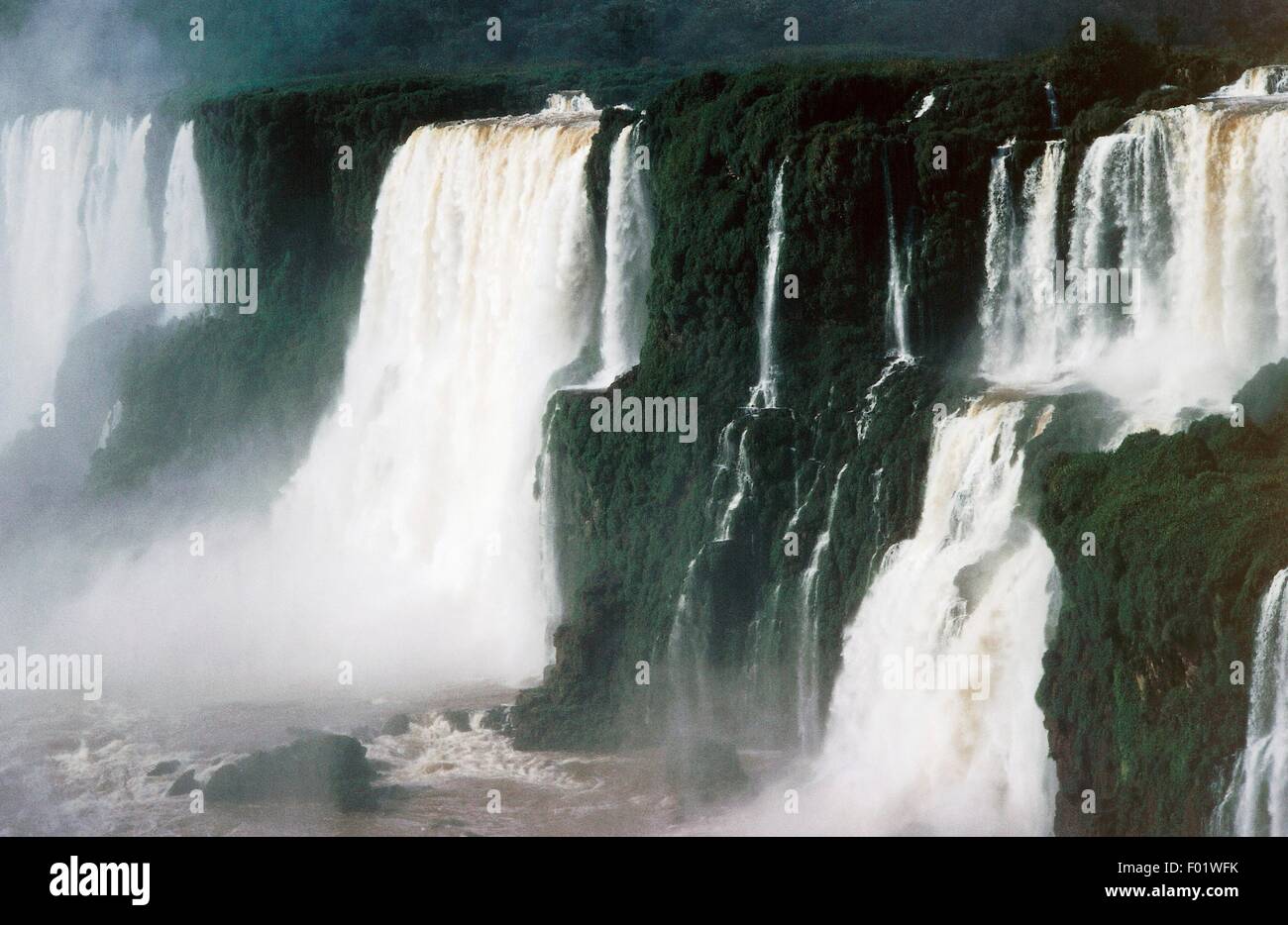 D'Iguazu, Iguazu National Park, (Liste du patrimoine mondial de l'UNESCO, 1986), le Brésil et l'Argentine. Banque D'Images