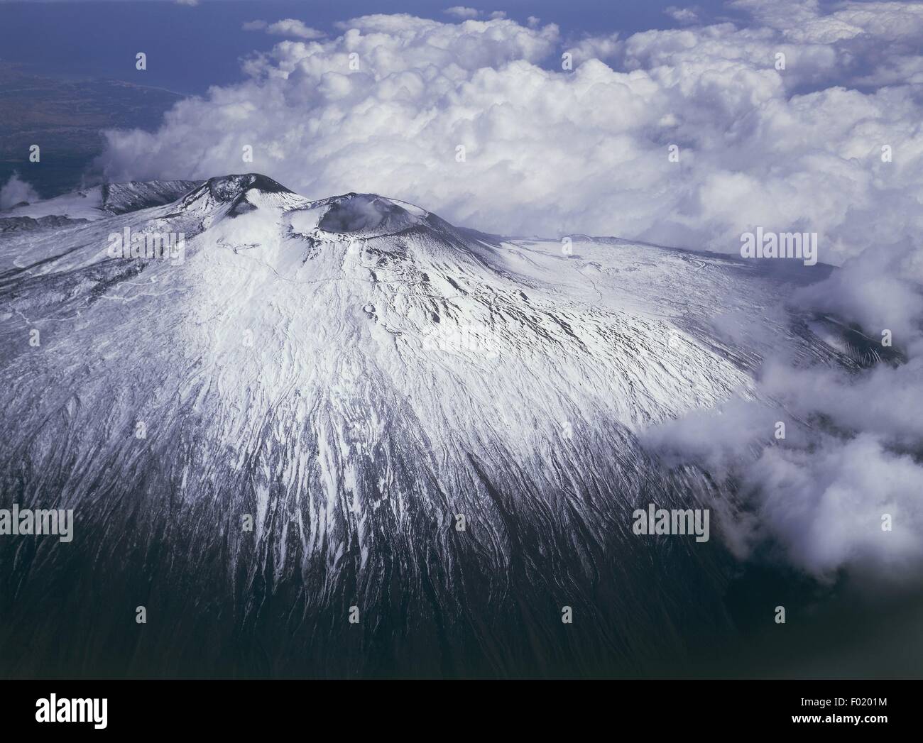 Italie - Sicile - Etna Volcano Banque D'Images