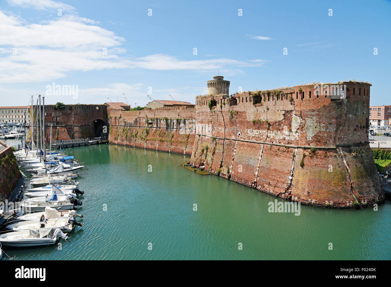 La Fortezza Vecchia, forteresse, port, Livourne, Toscane, Italie Banque D'Images