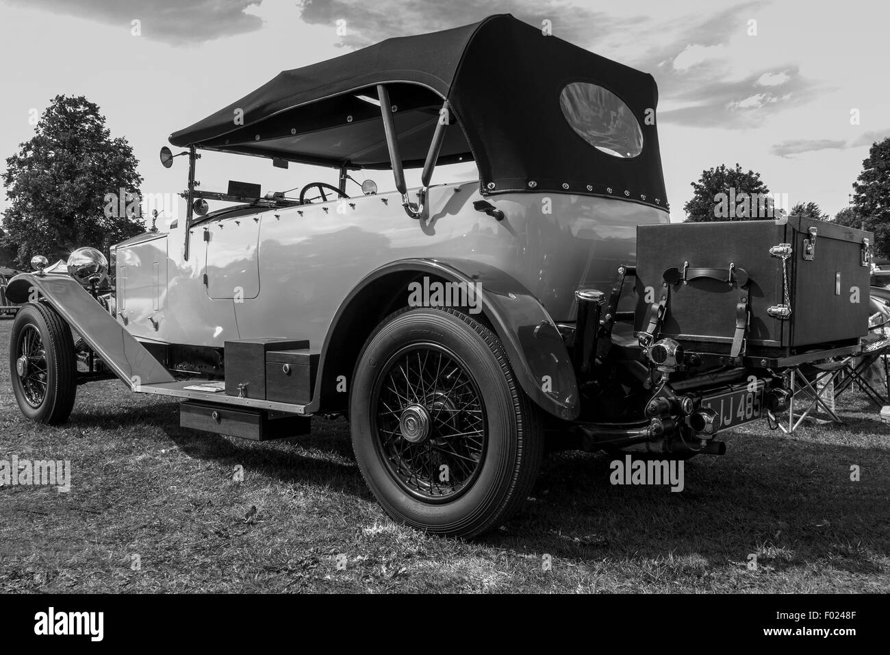 Rolls Royce, 20/25 Tourer, 1932 couleur crème et marron. Banque D'Images