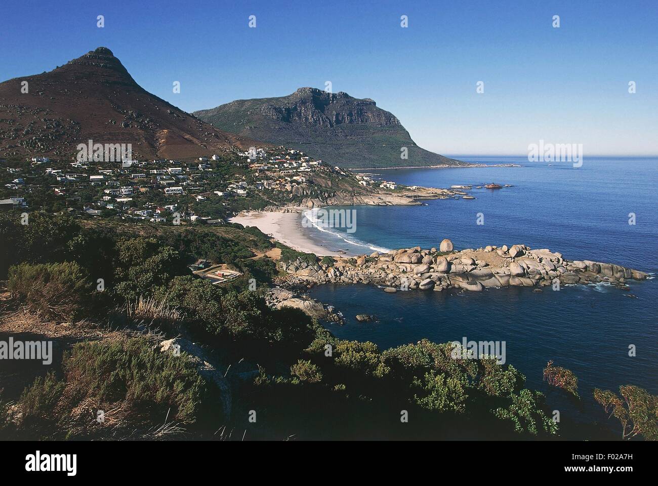 La côte entre Clifton et de Hout Bay, péninsule du Cap, en Afrique du Sud. Banque D'Images