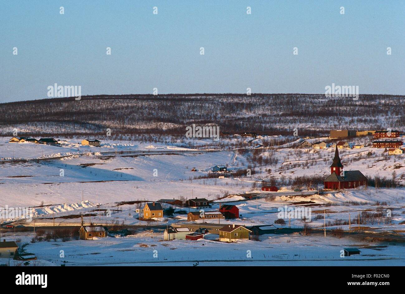 Kautokeino, comté de Finnmark, en Norvège, en Laponie. Banque D'Images